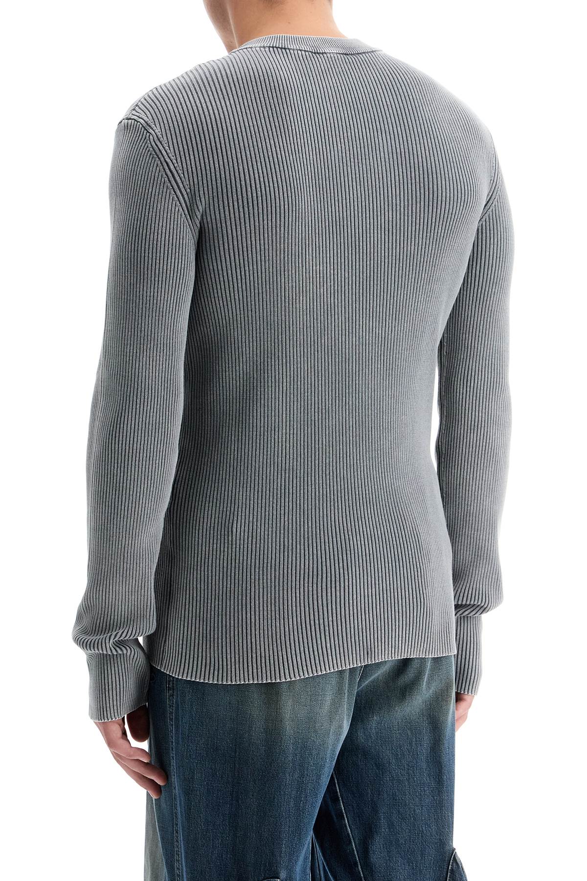 Shop Diesel Long-sleeved M-val In Grey