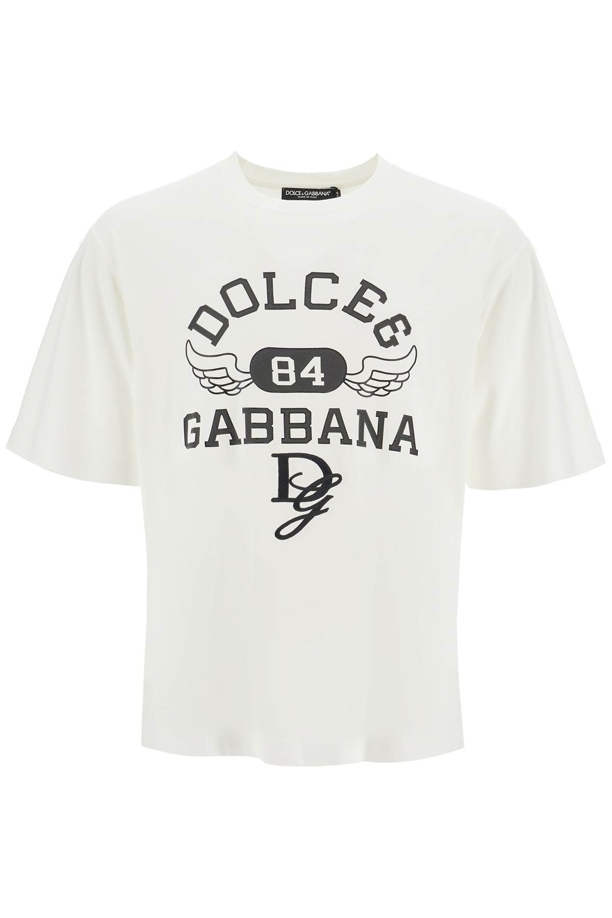 DOLCE & GABBANA printed t-shirt with dg embroidery