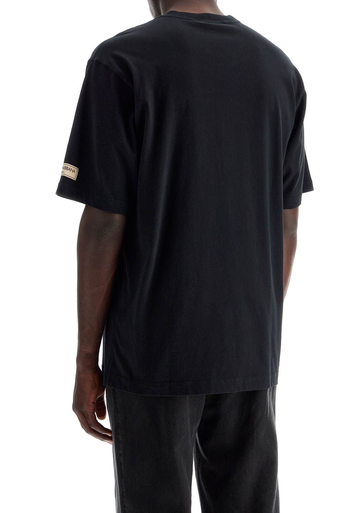 Shop Dolce & Gabbana T-shirt With Logo Print In Black