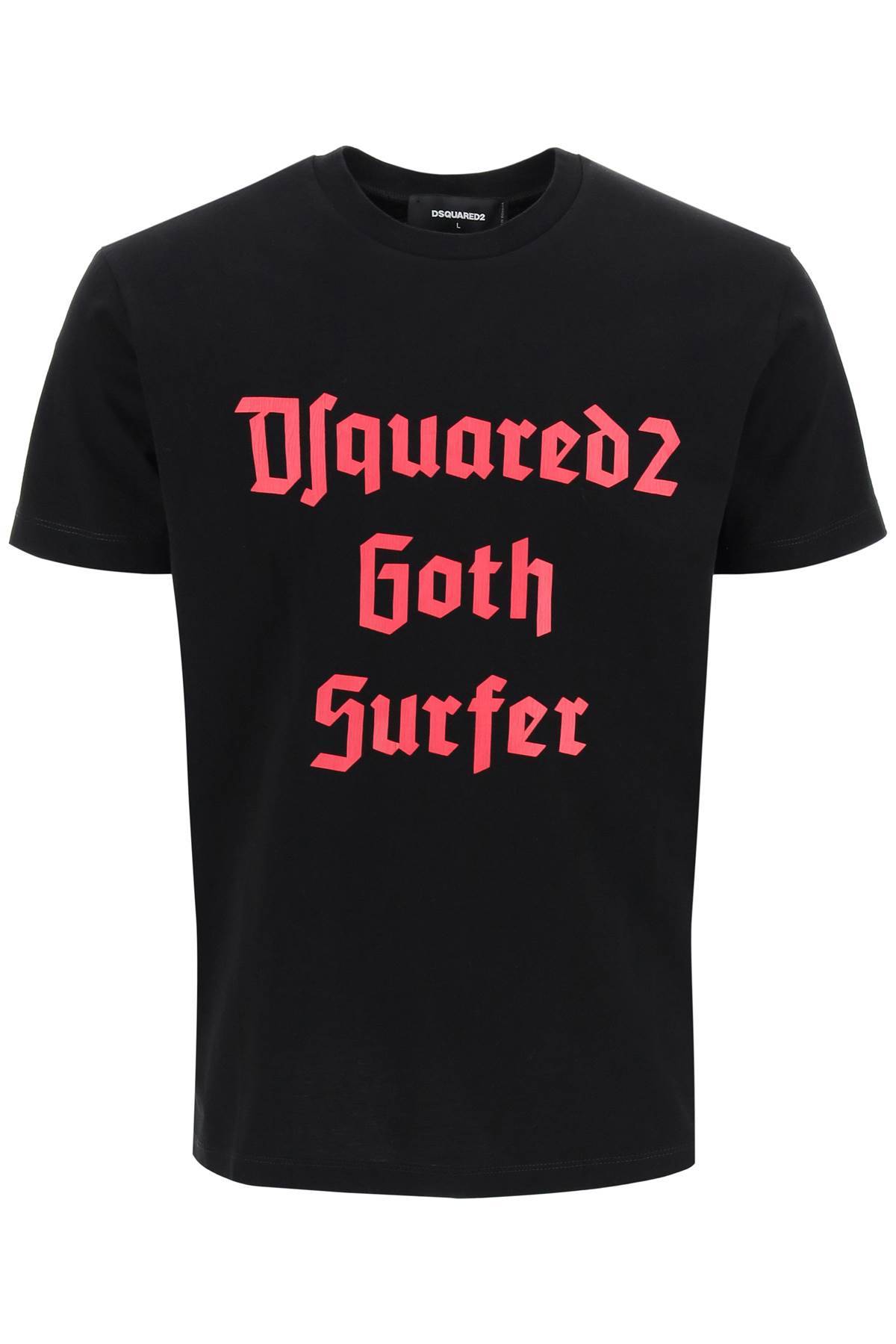 Shop Dsquared2 'd2 Goth Surfer' T-shirt In Black