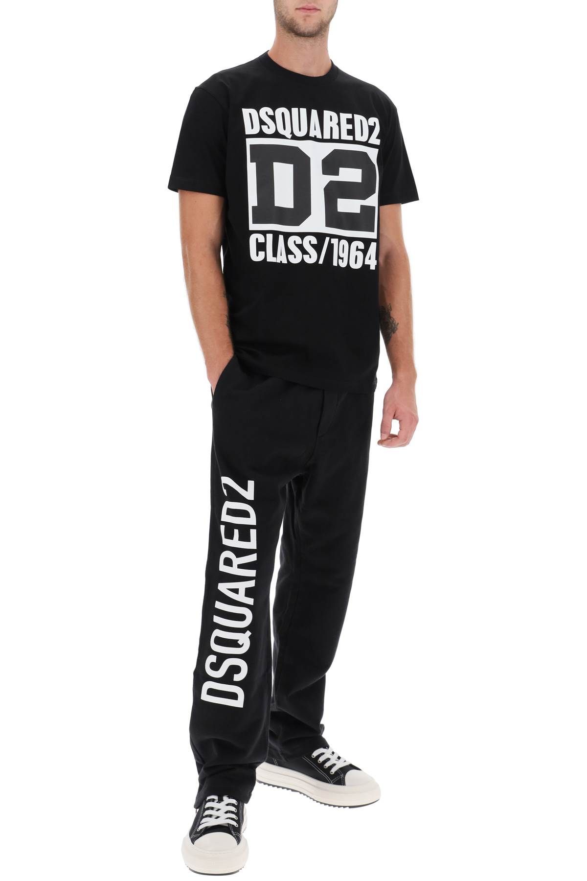 Shop Dsquared2 'd2 Class 1964' Cool Fit T-shirt In Black