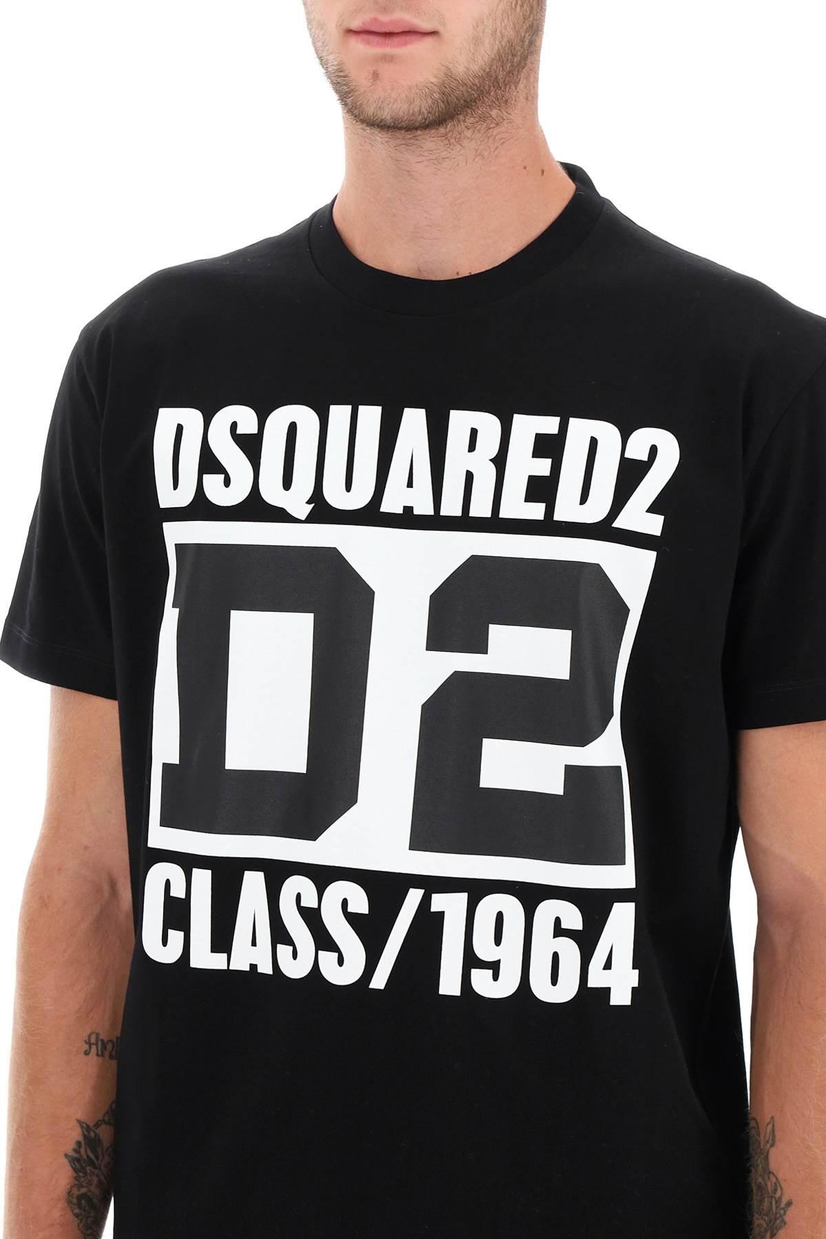 Shop Dsquared2 'd2 Class 1964' Cool Fit T-shirt In Black