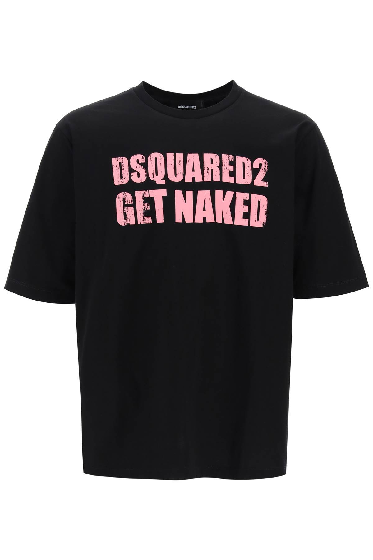 Shop Dsquared2 Skater Fit Printed T-shirt In Black