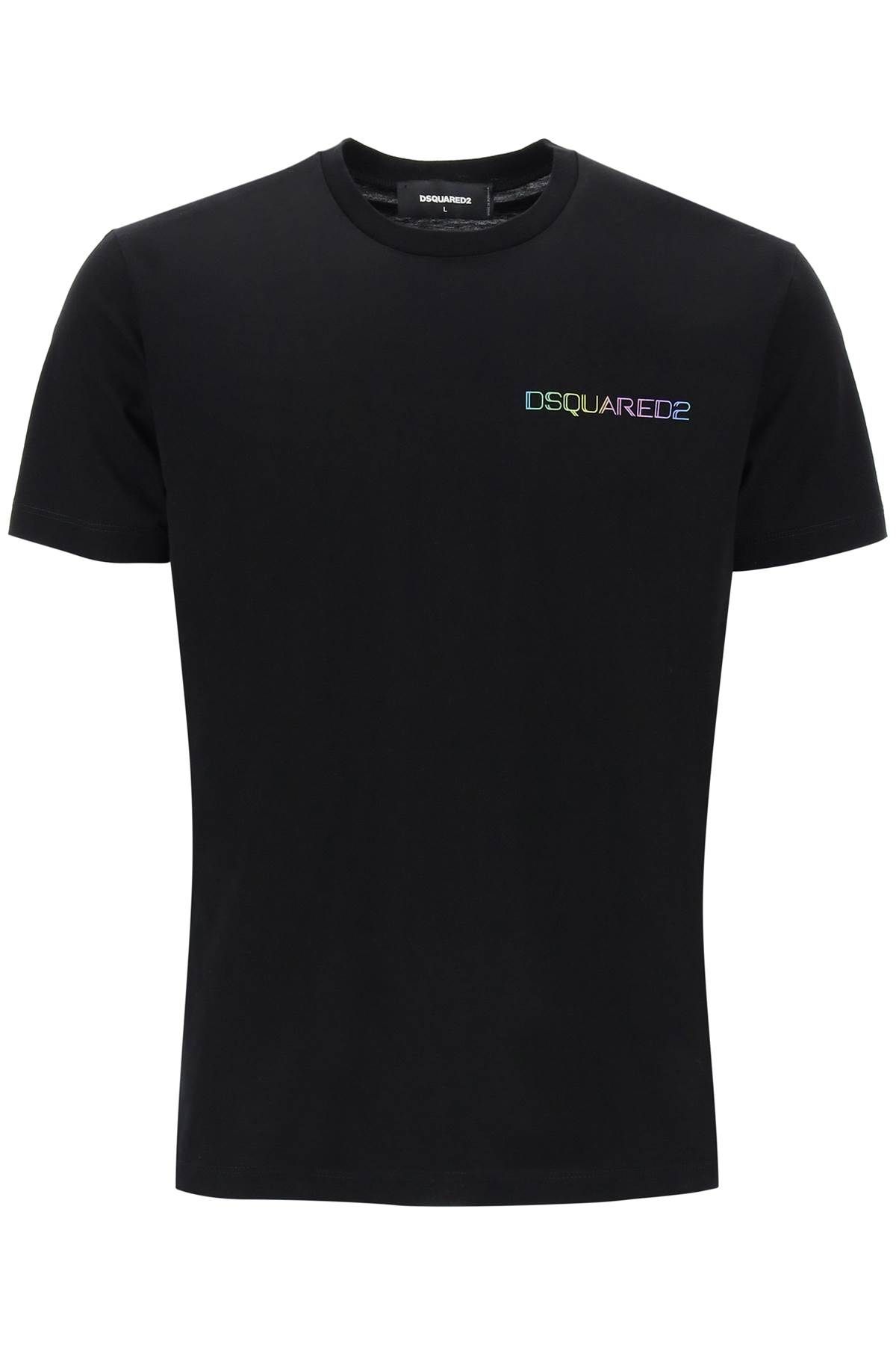 Shop Dsquared2 Printed Cool Fit T-shirt In Black