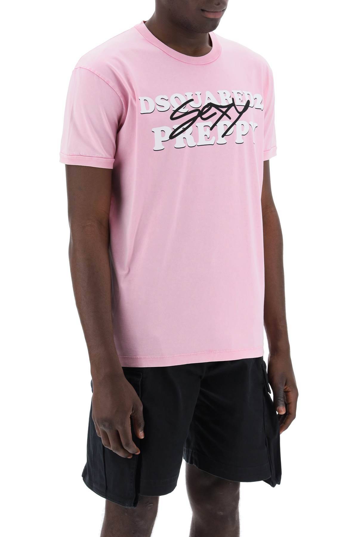 Shop Dsquared2 "sexy Preppy Muscle Fit T In Pink