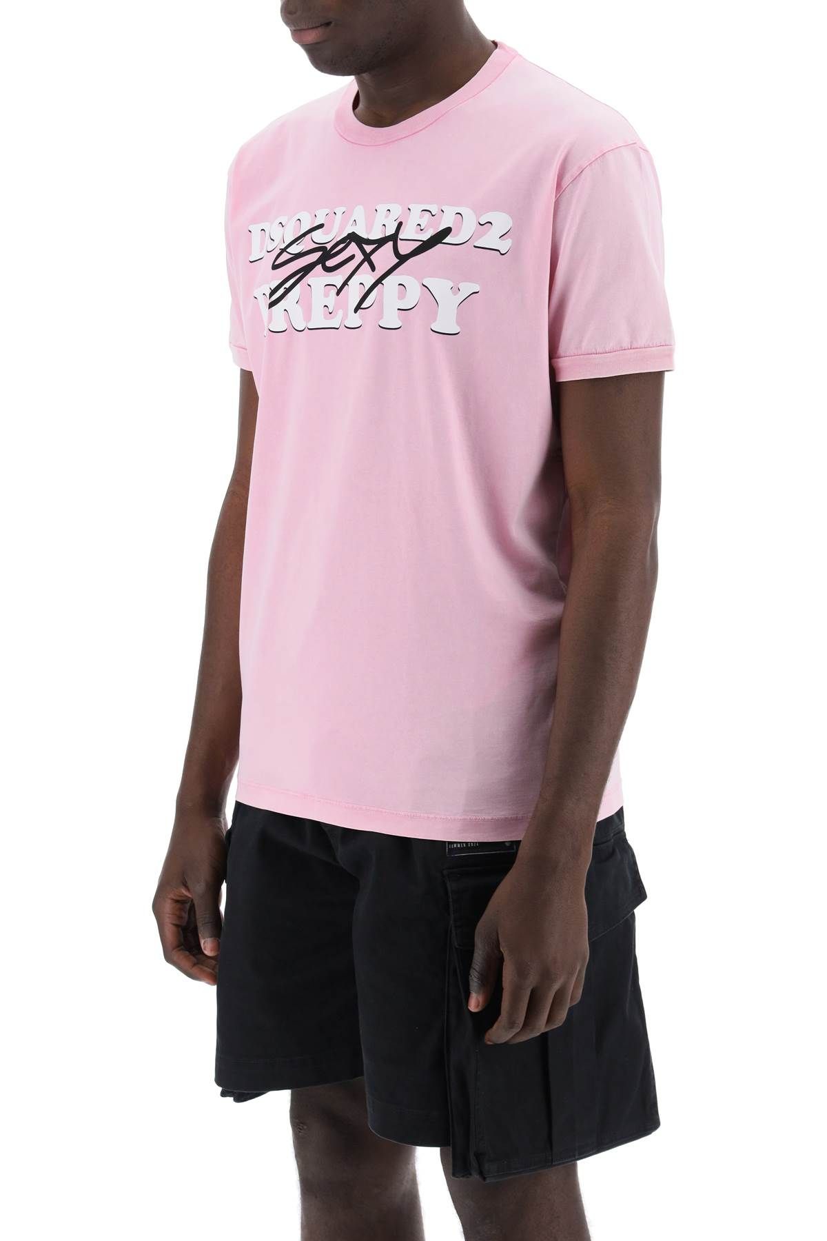 Shop Dsquared2 "sexy Preppy Muscle Fit T In Pink