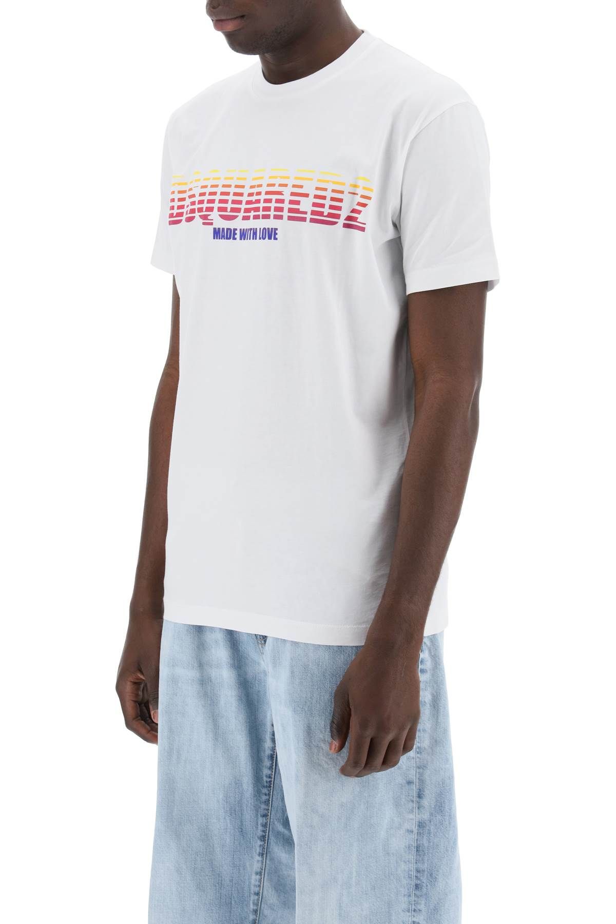 Shop Dsquared2 "logoed Cool Fit T In White