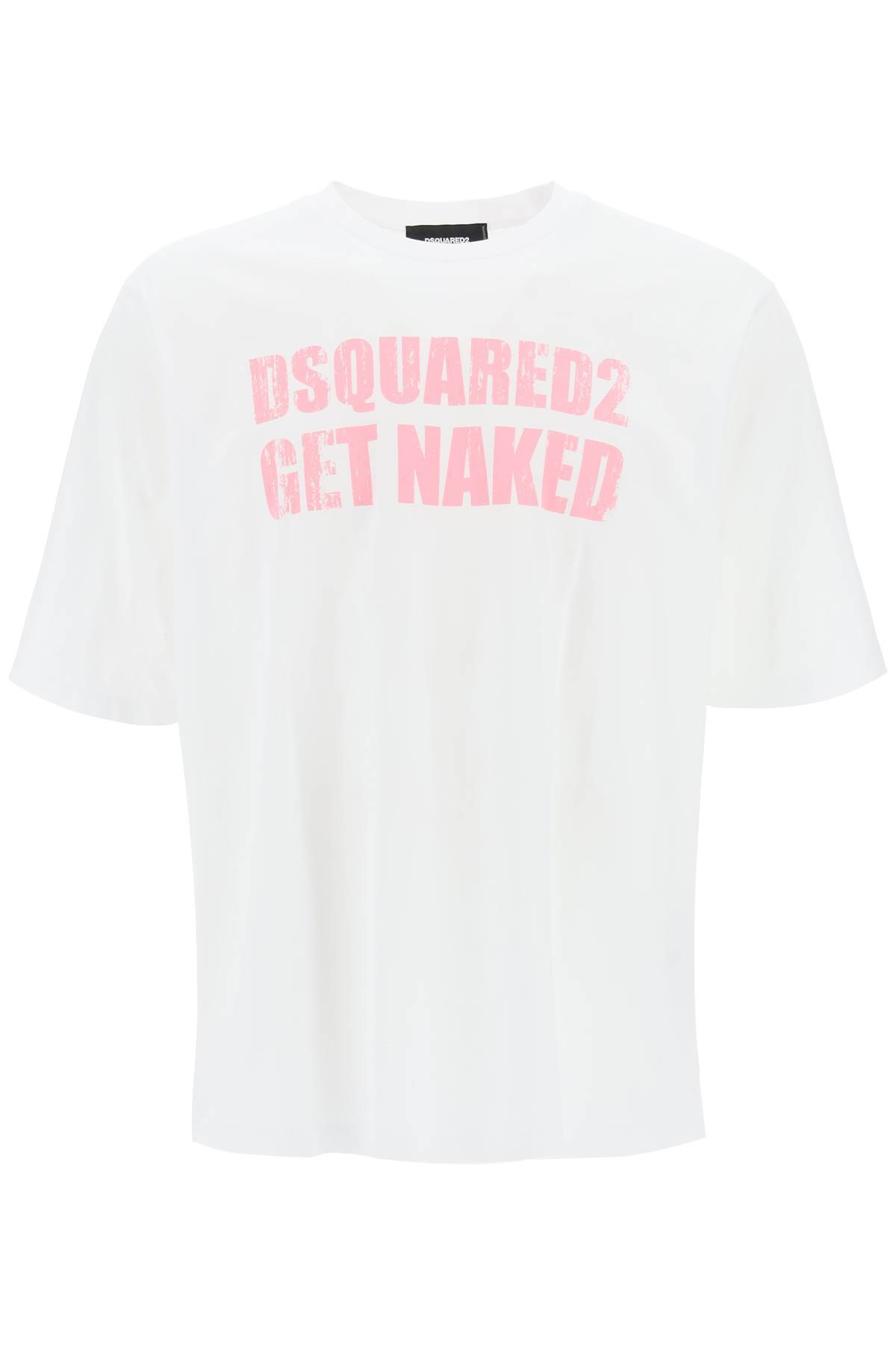 Shop Dsquared2 Skater Fit Printed T-shirt In White