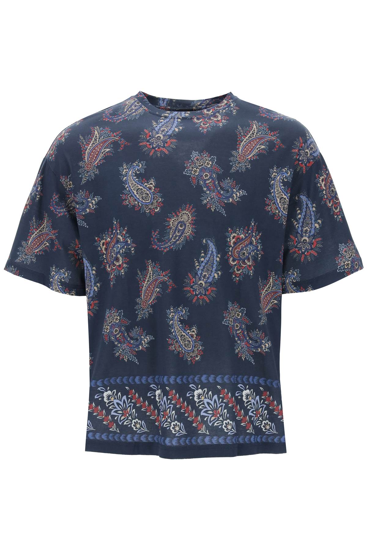 Shop Etro Paisley Print Crewneck T In Green