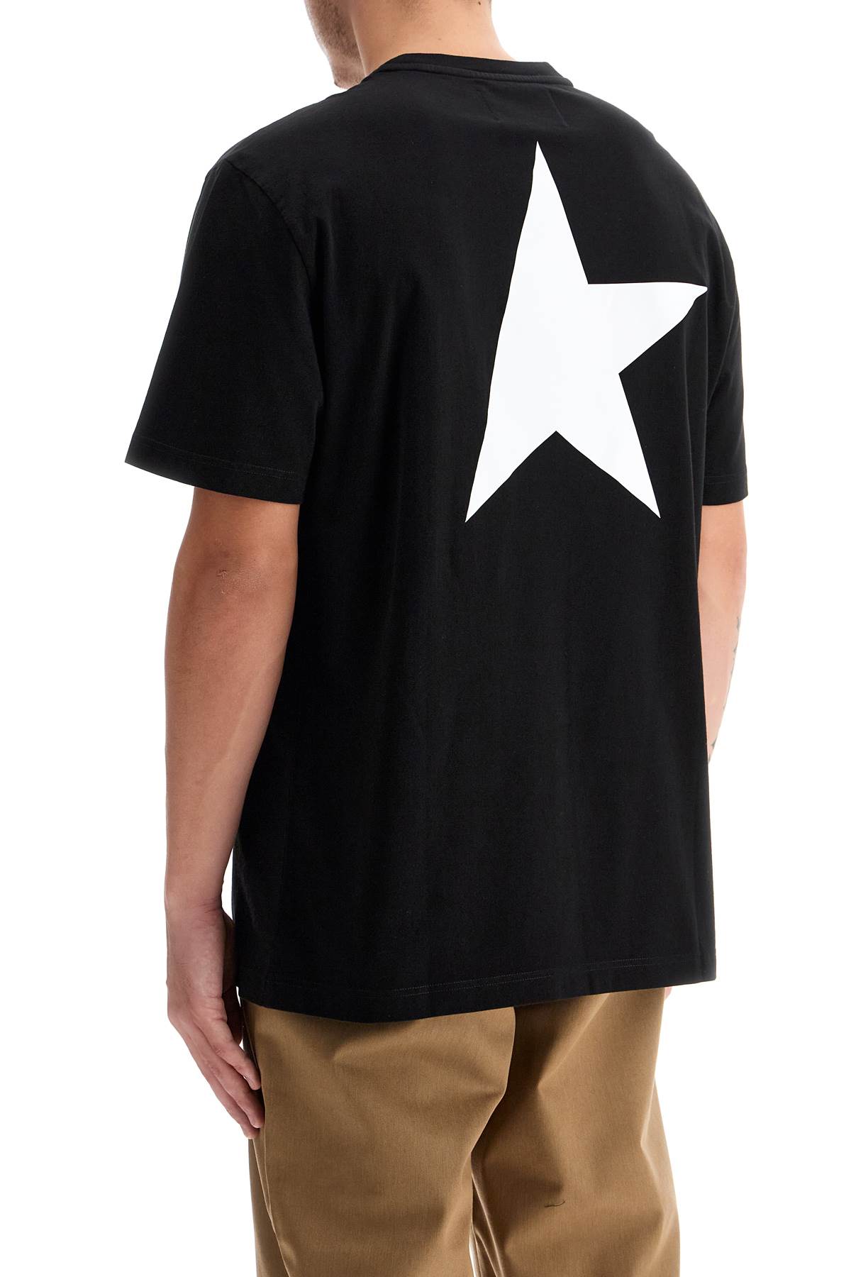 Shop Golden Goose Big Star Regular T-shirt In Black