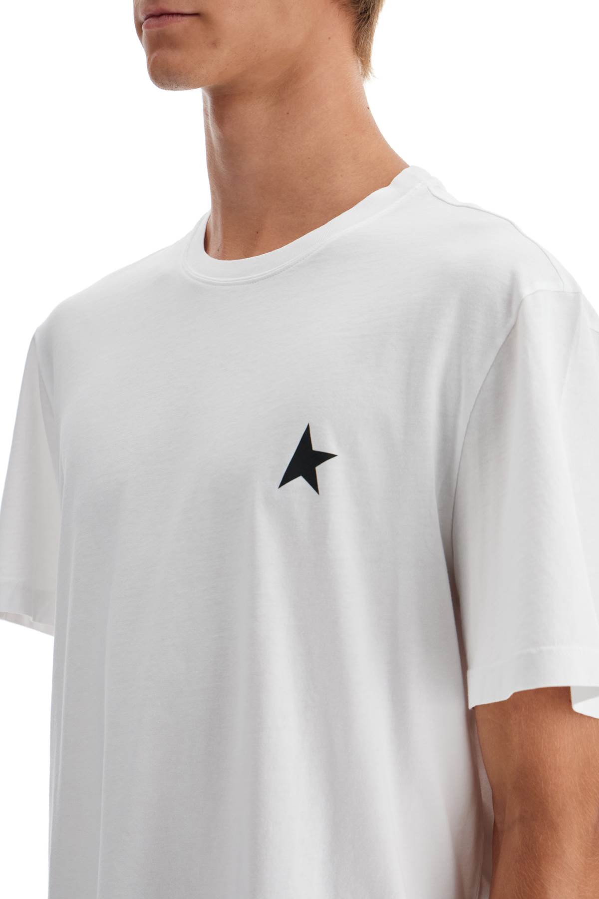 Shop Golden Goose Regular Fit T-shirt In White