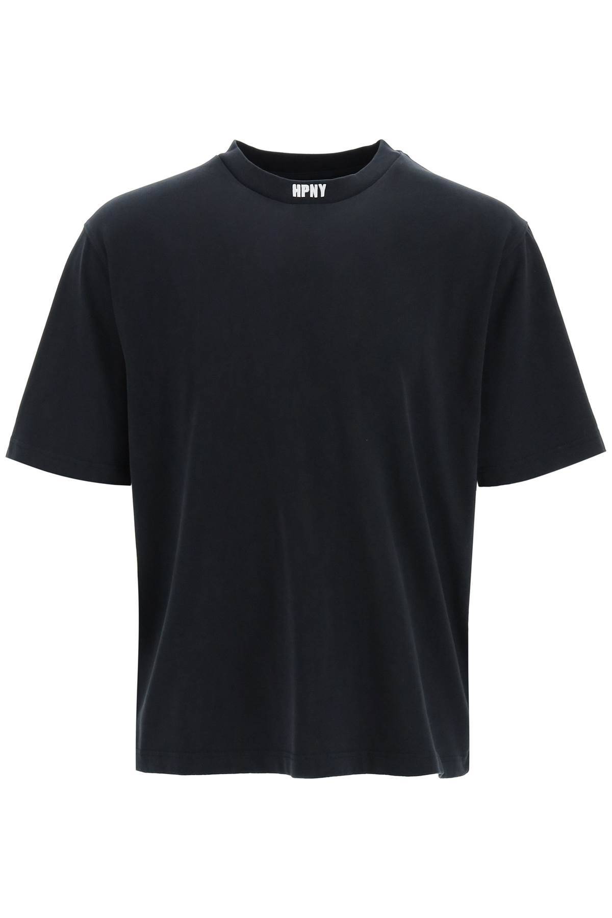 Shop Heron Preston Hpny Embroidered T-shirt In Black