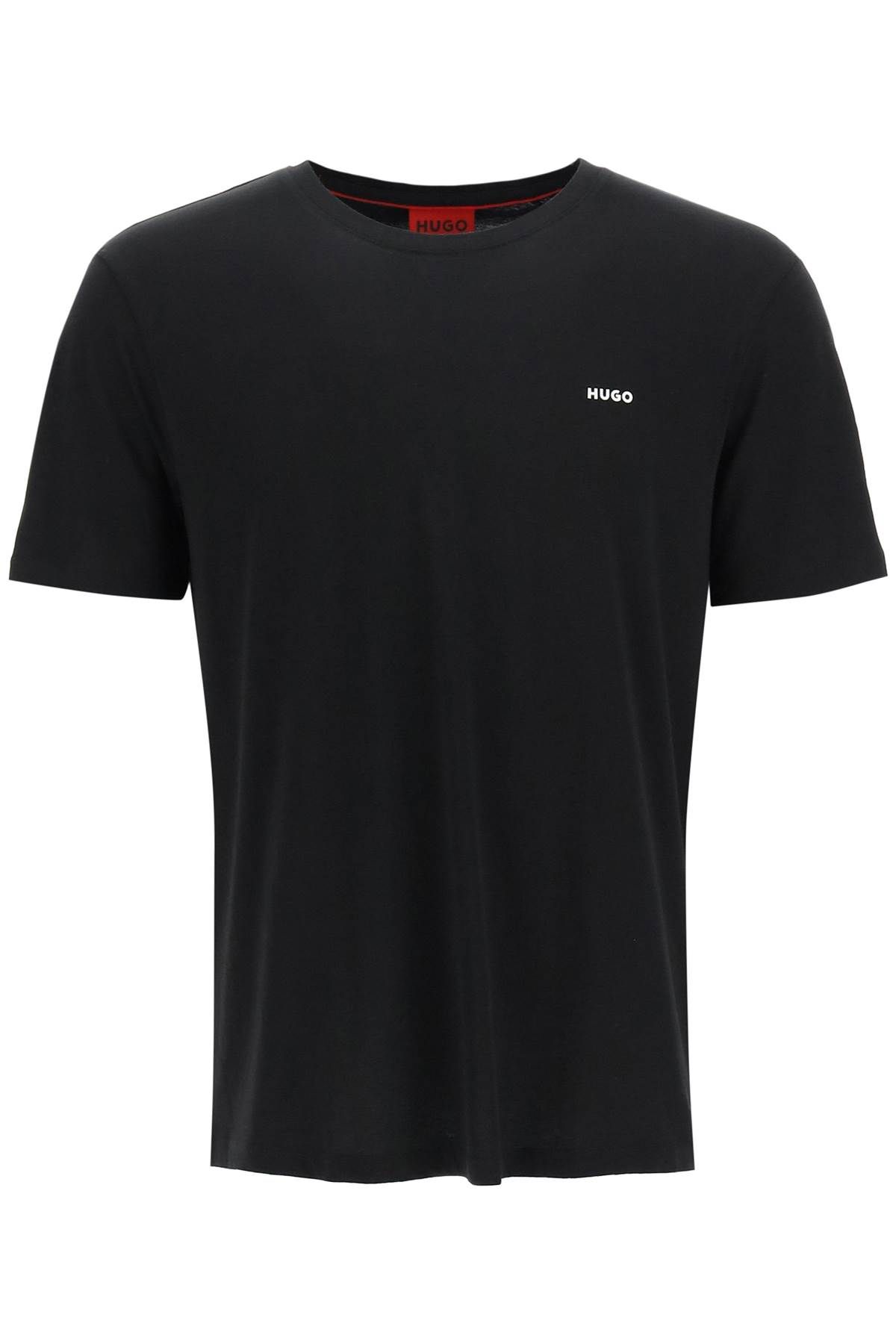 Shop Hugo Oversized T-shirt With Logo In Black