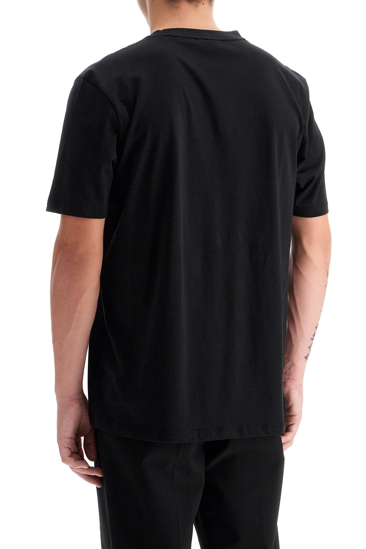 Shop Hugo Dulivio Logo T-shirt In Black