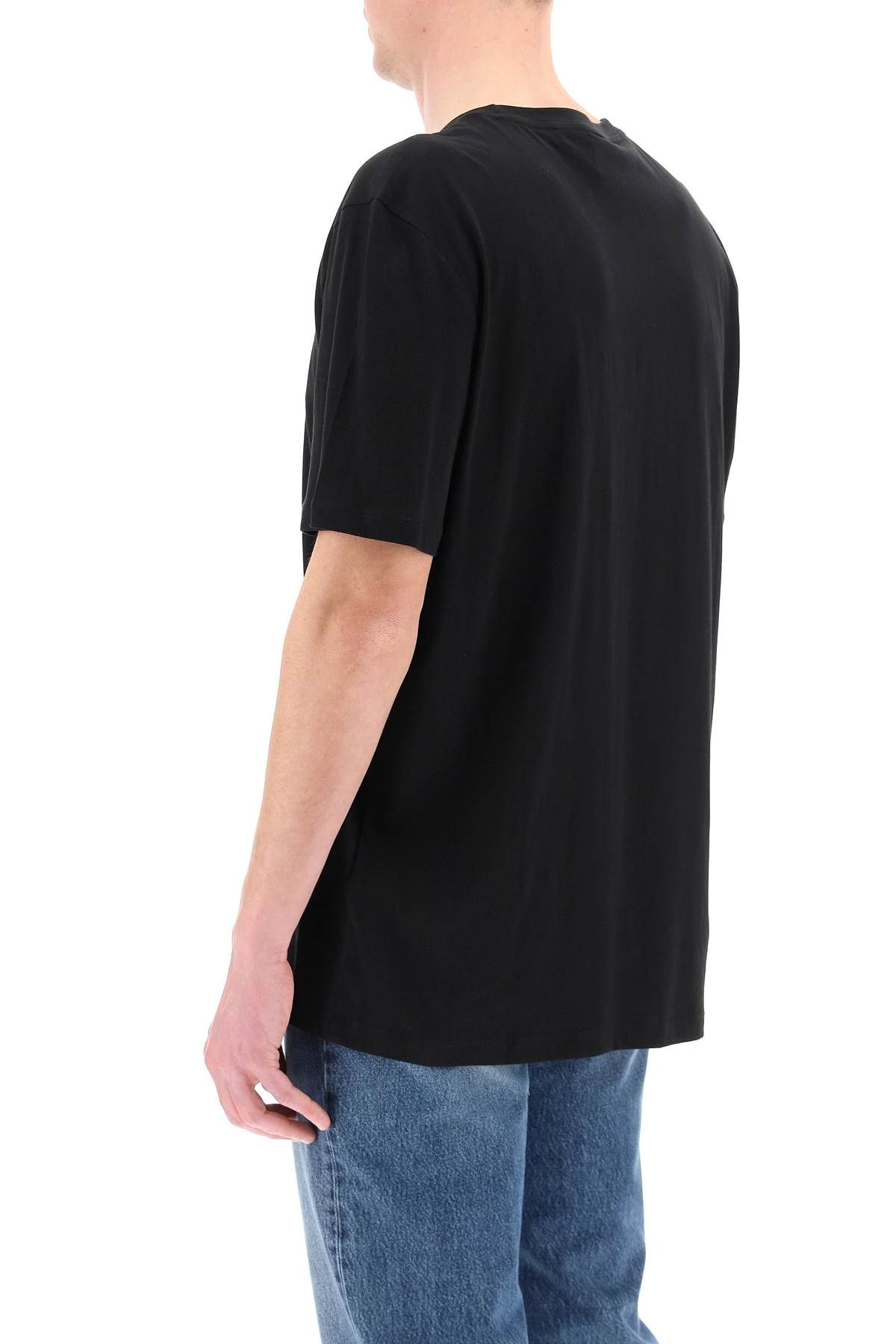 Shop Hugo Dulivio Logo T-shirt In Black