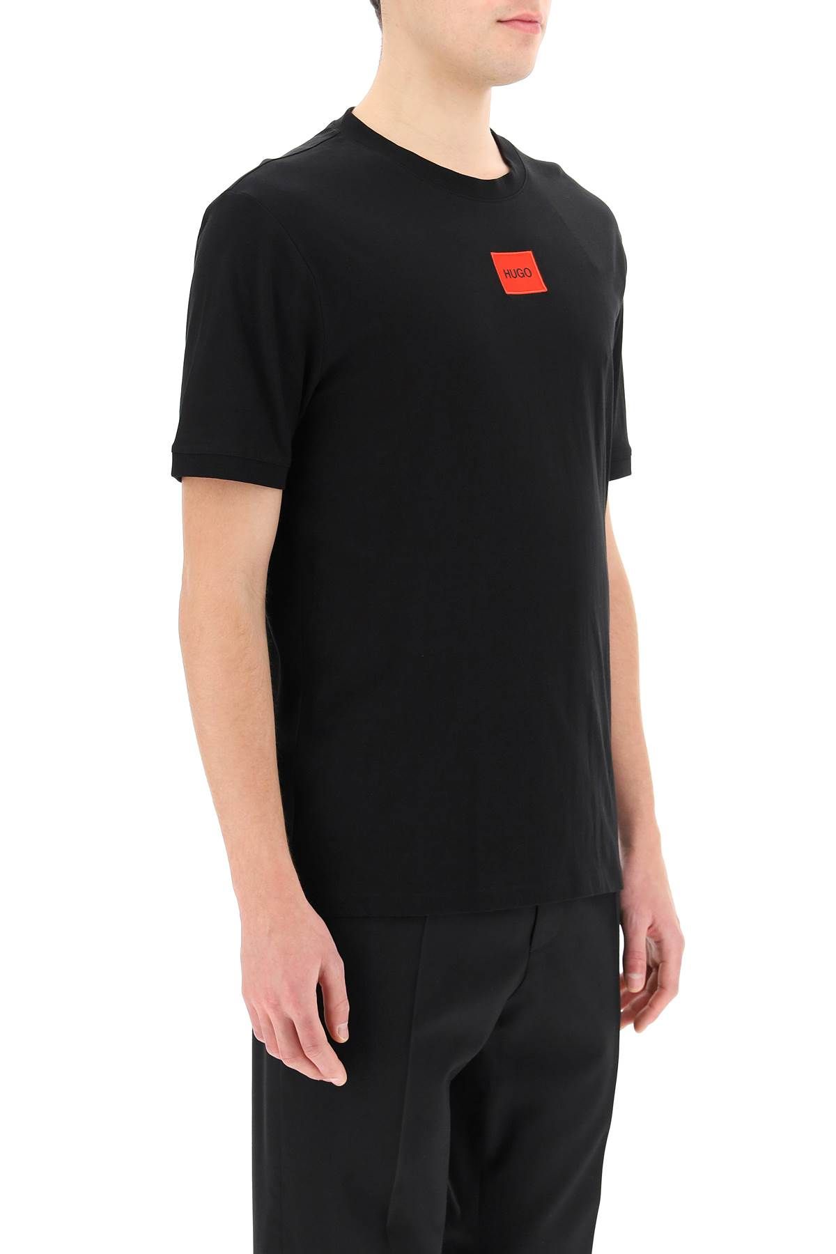 Shop Hugo Diragolino Logo T-shirt In Black