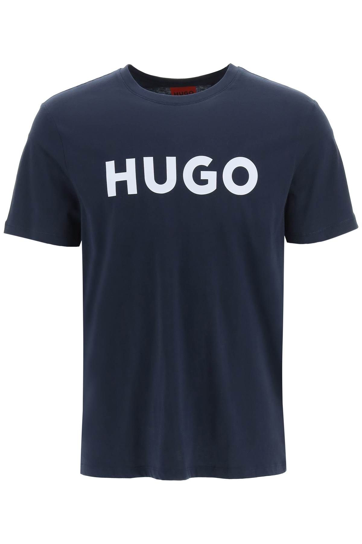 Shop Hugo Dulivio Logo T-shirt In Blue