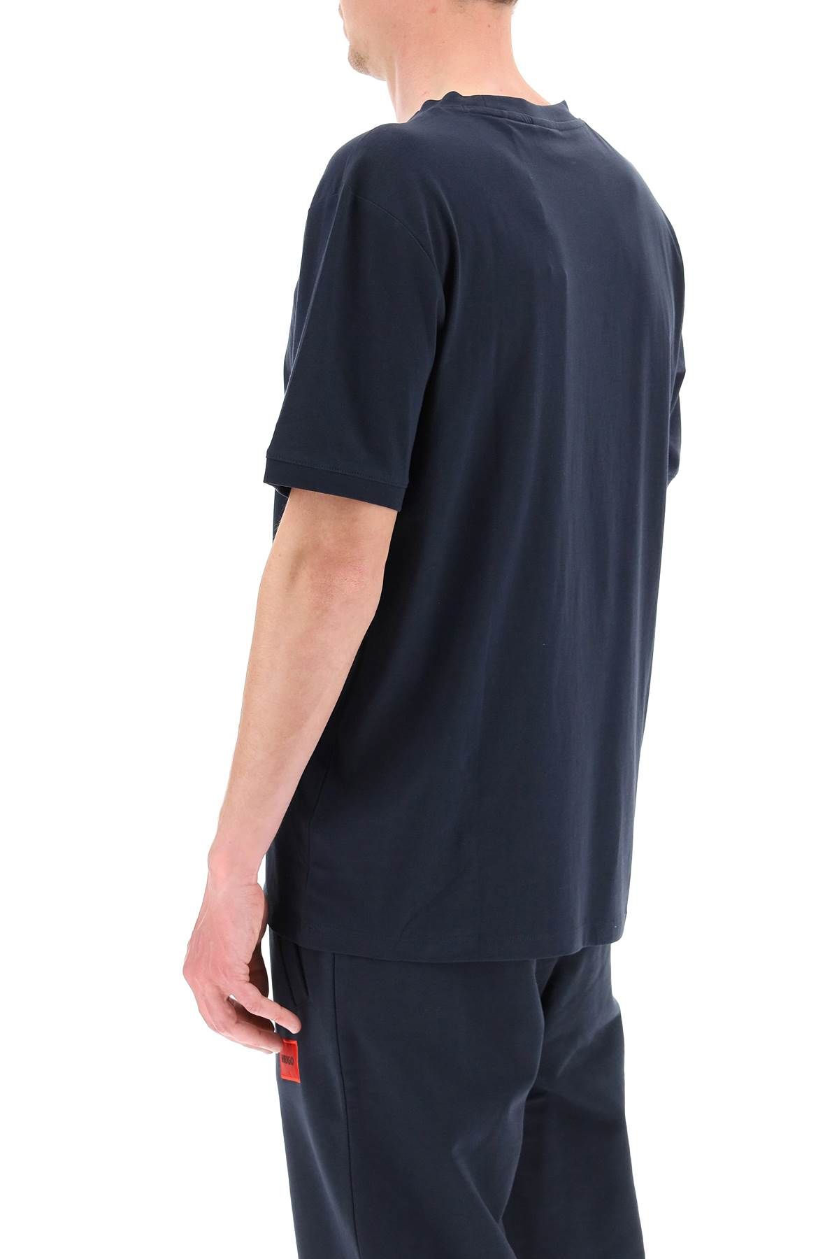 Shop Hugo Diragolino Logo T-shirt In Blue