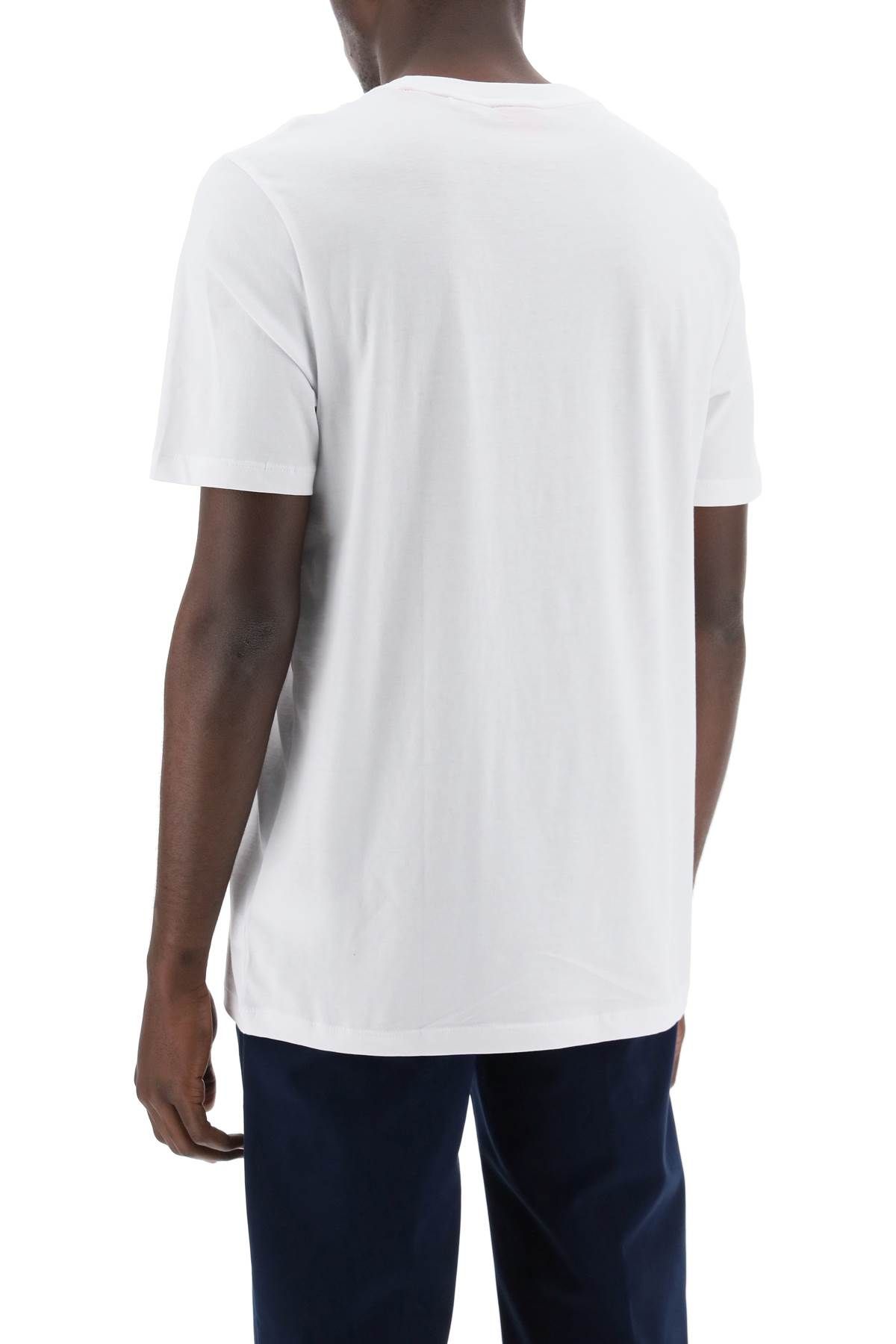 Shop Hugo Oversized Dero T-shirt With Logo In White