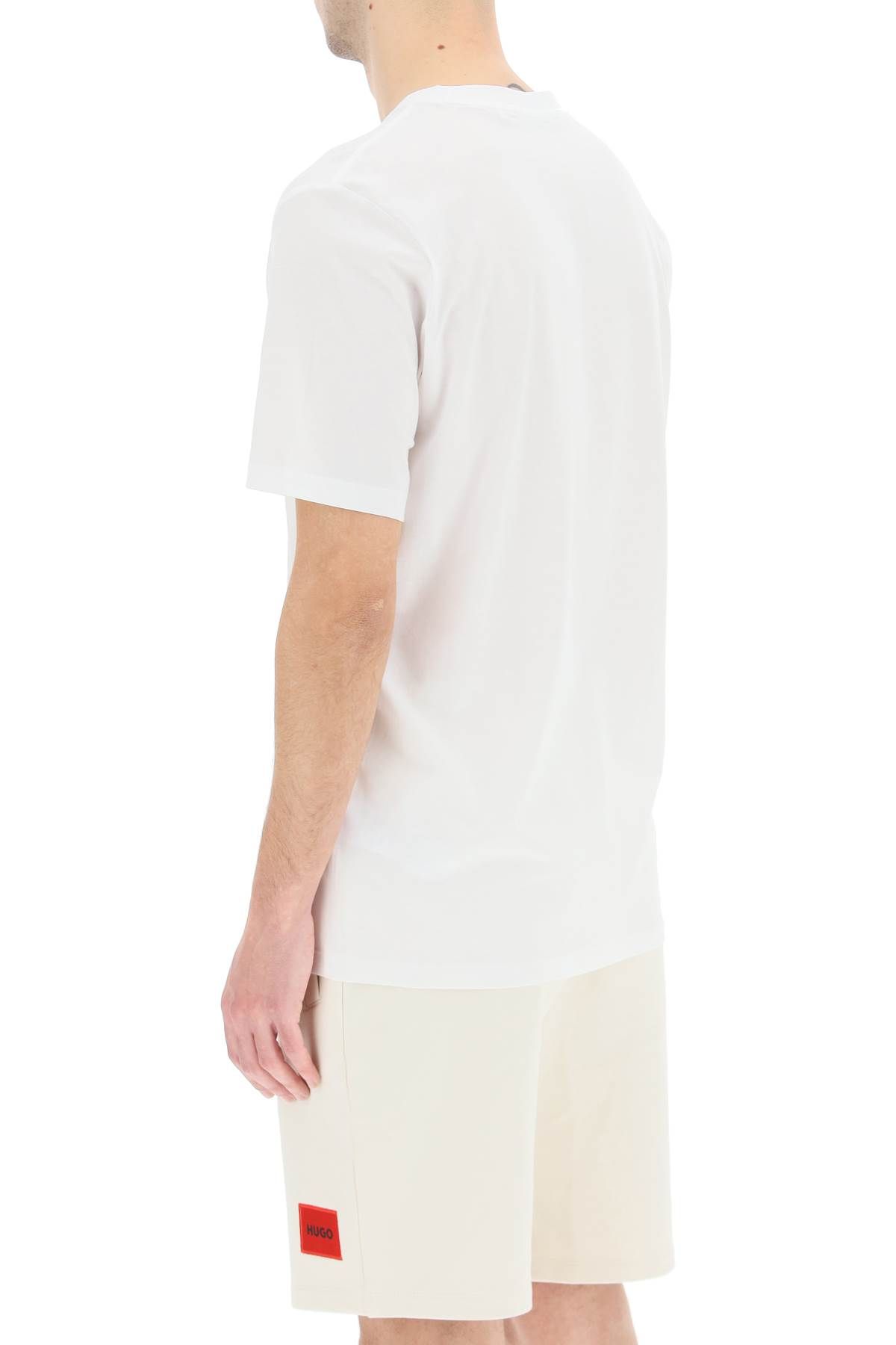 Shop Hugo Dulive T-shirt With Logo Box In White