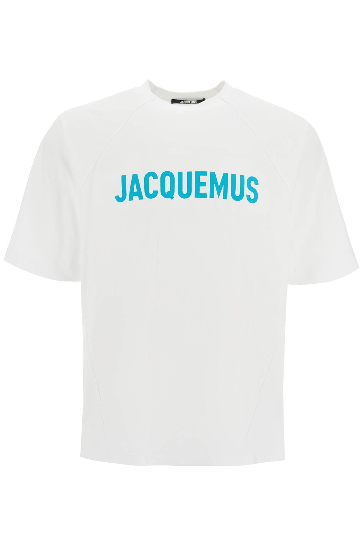 Shop Jacquemus The Typo T-shirt In White