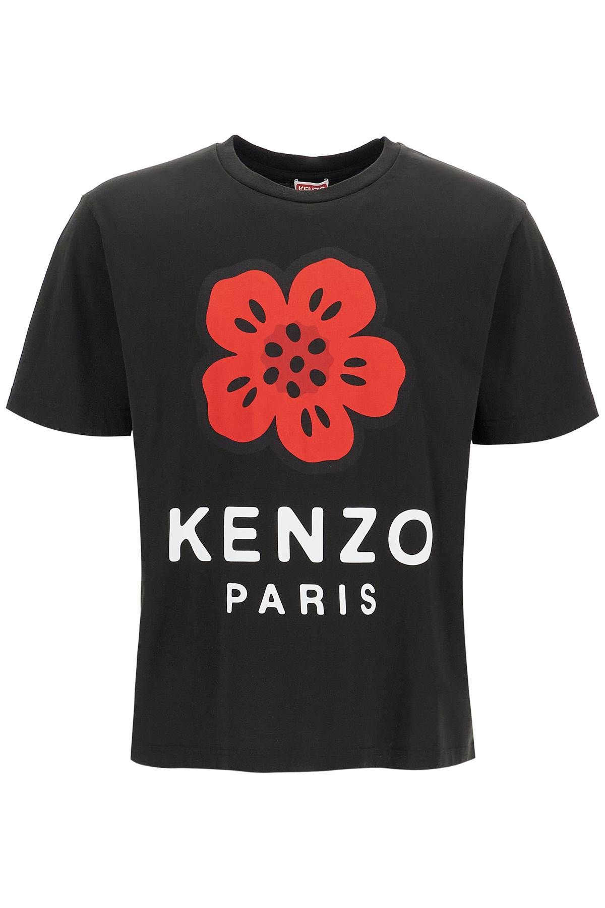 Shop Kenzo "boke Flower Printed T-shirt In Black