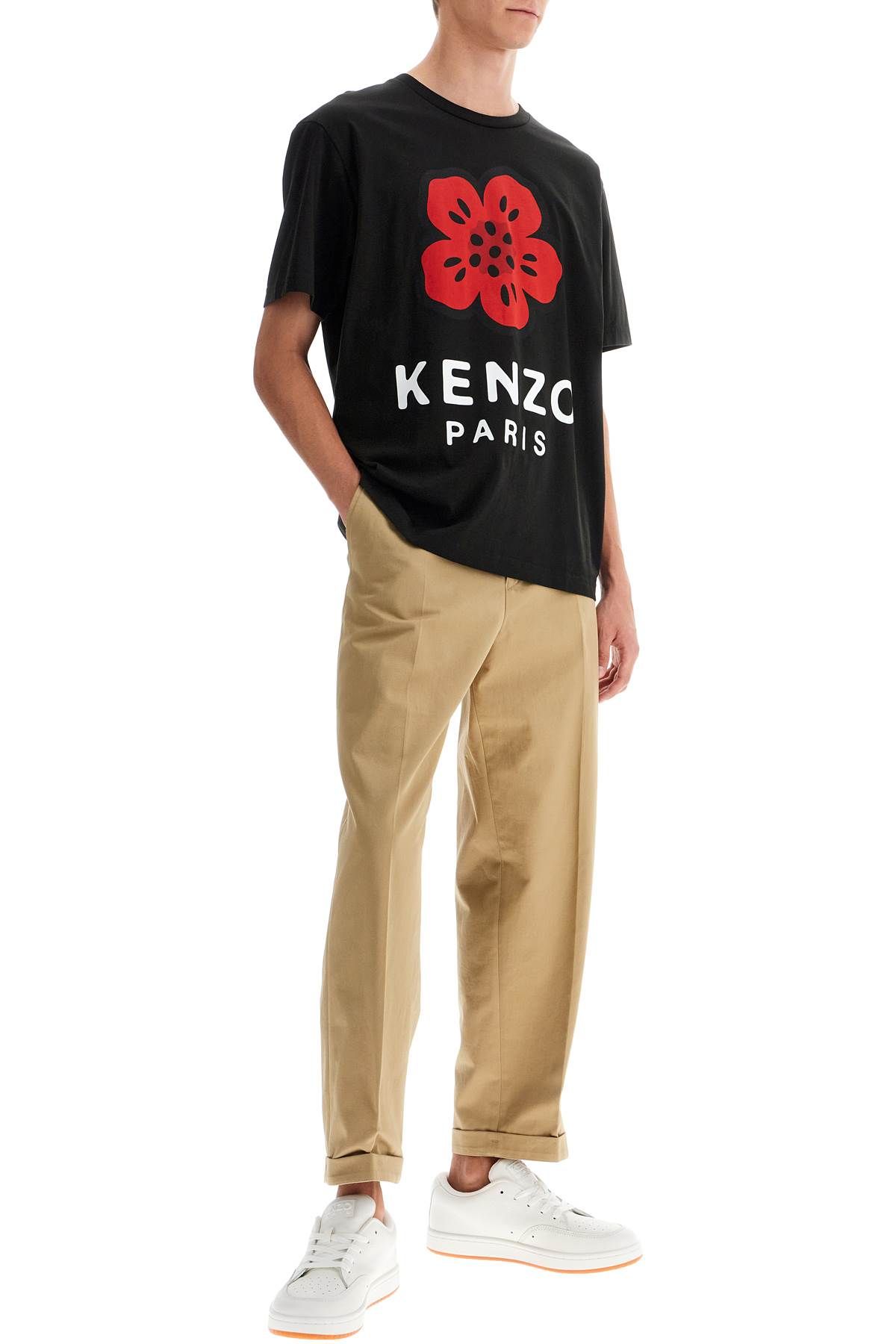 Shop Kenzo "boke Flower Printed T-shirt In Black