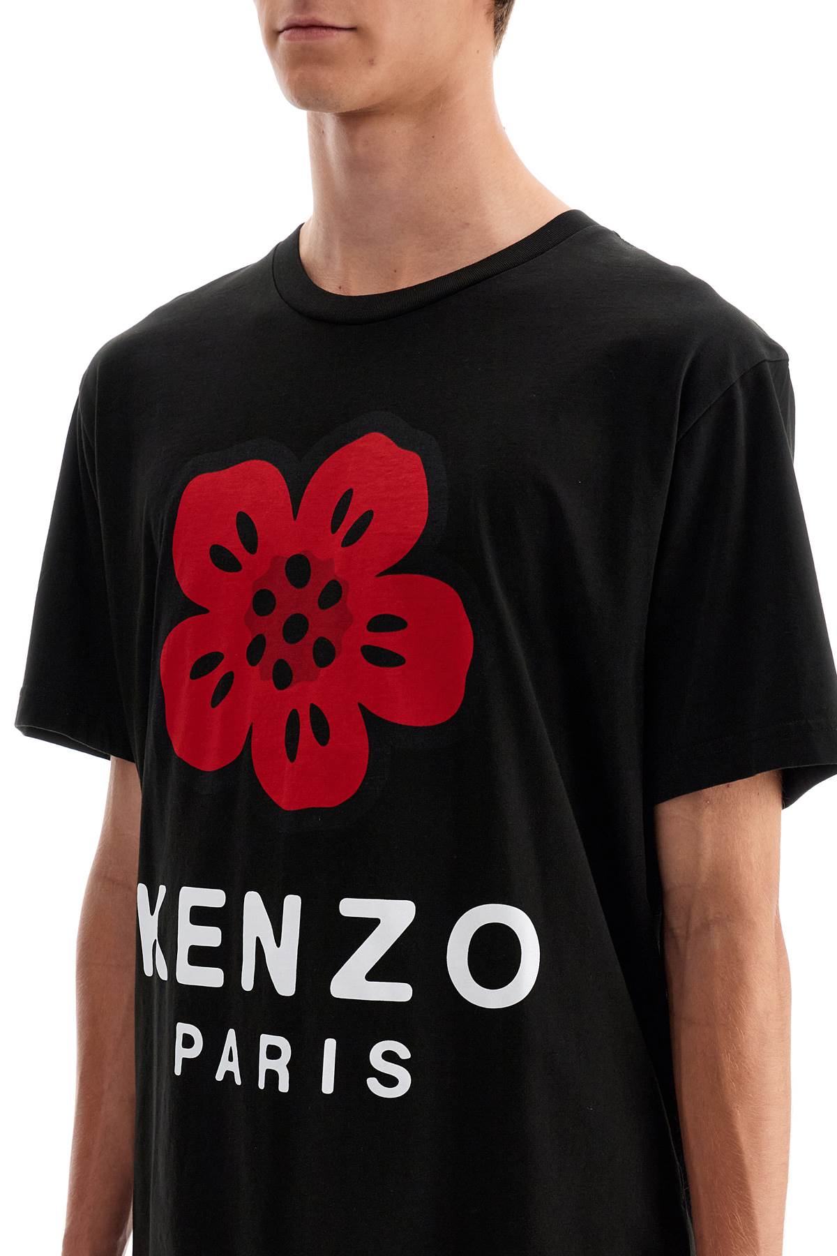 Shop Kenzo "boke Flower Printed T-shirt In Black