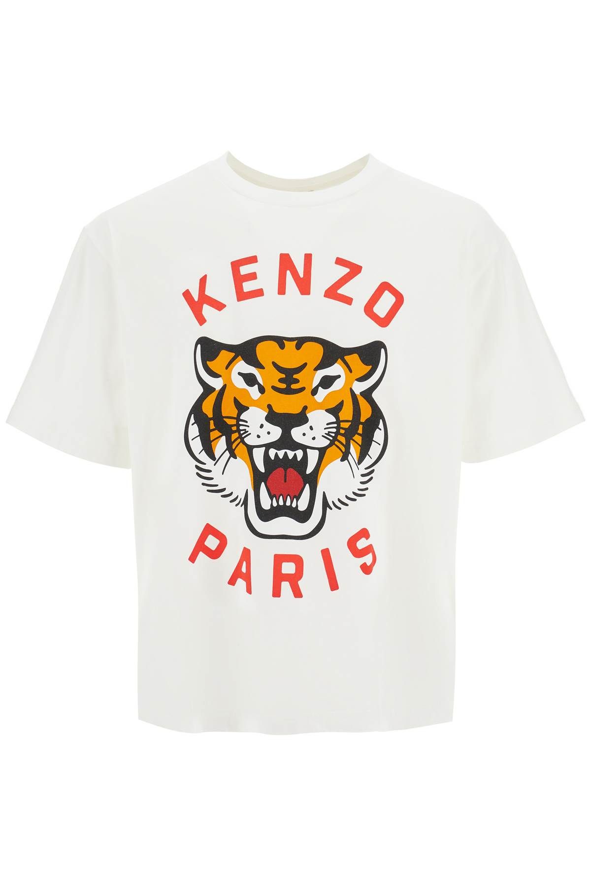 Shop Kenzo Lucky Tiger Oversized T-shirt In White