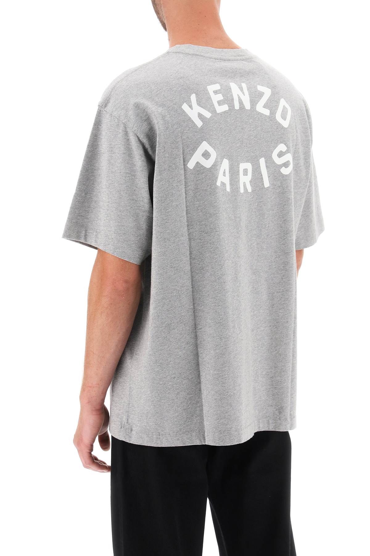 Shop Kenzo Oversized Target T-shirt In Grey
