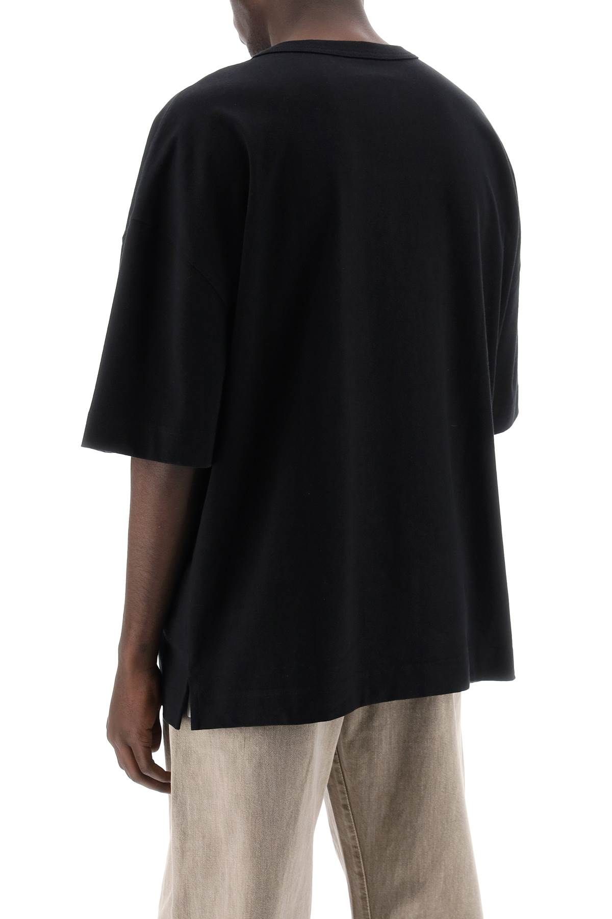 Shop Lemaire Boxy T-shirt In Black