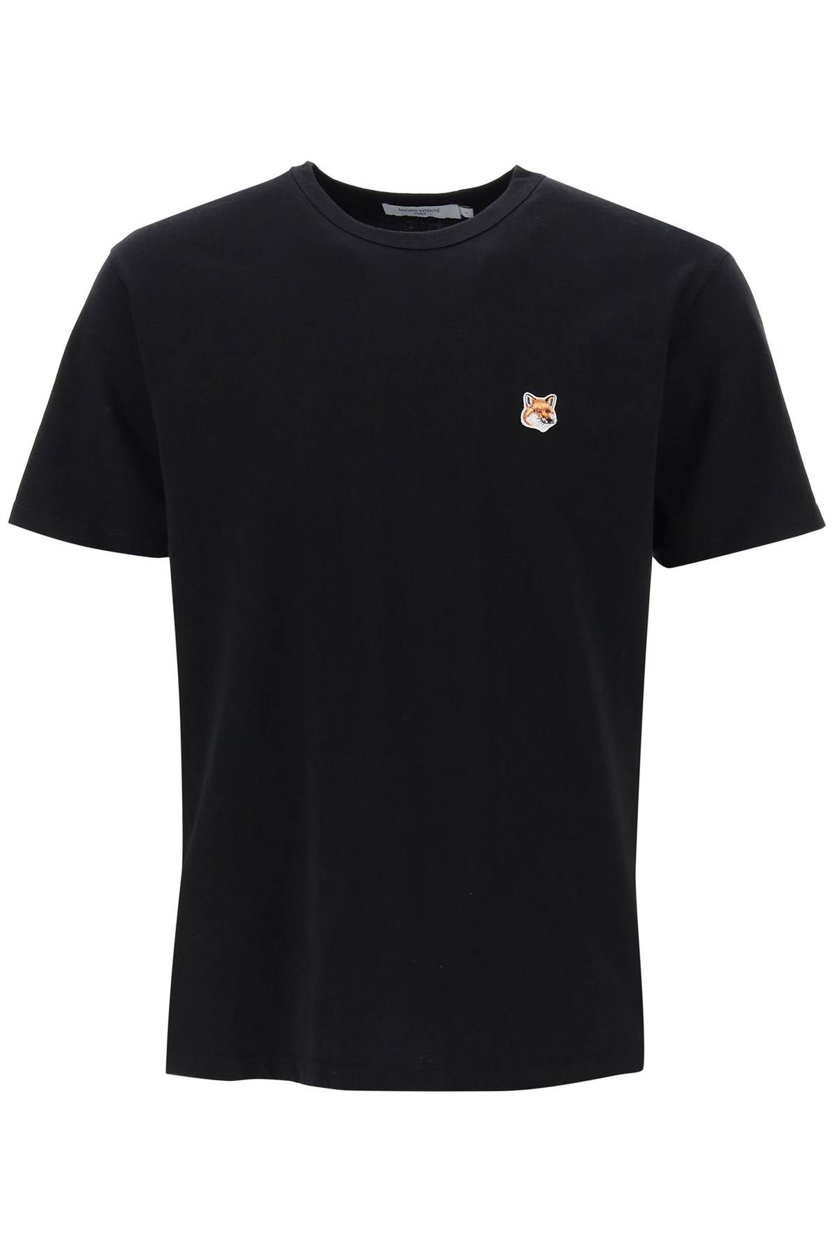 Shop Maison Kitsuné Fox Head T-shirt In Black