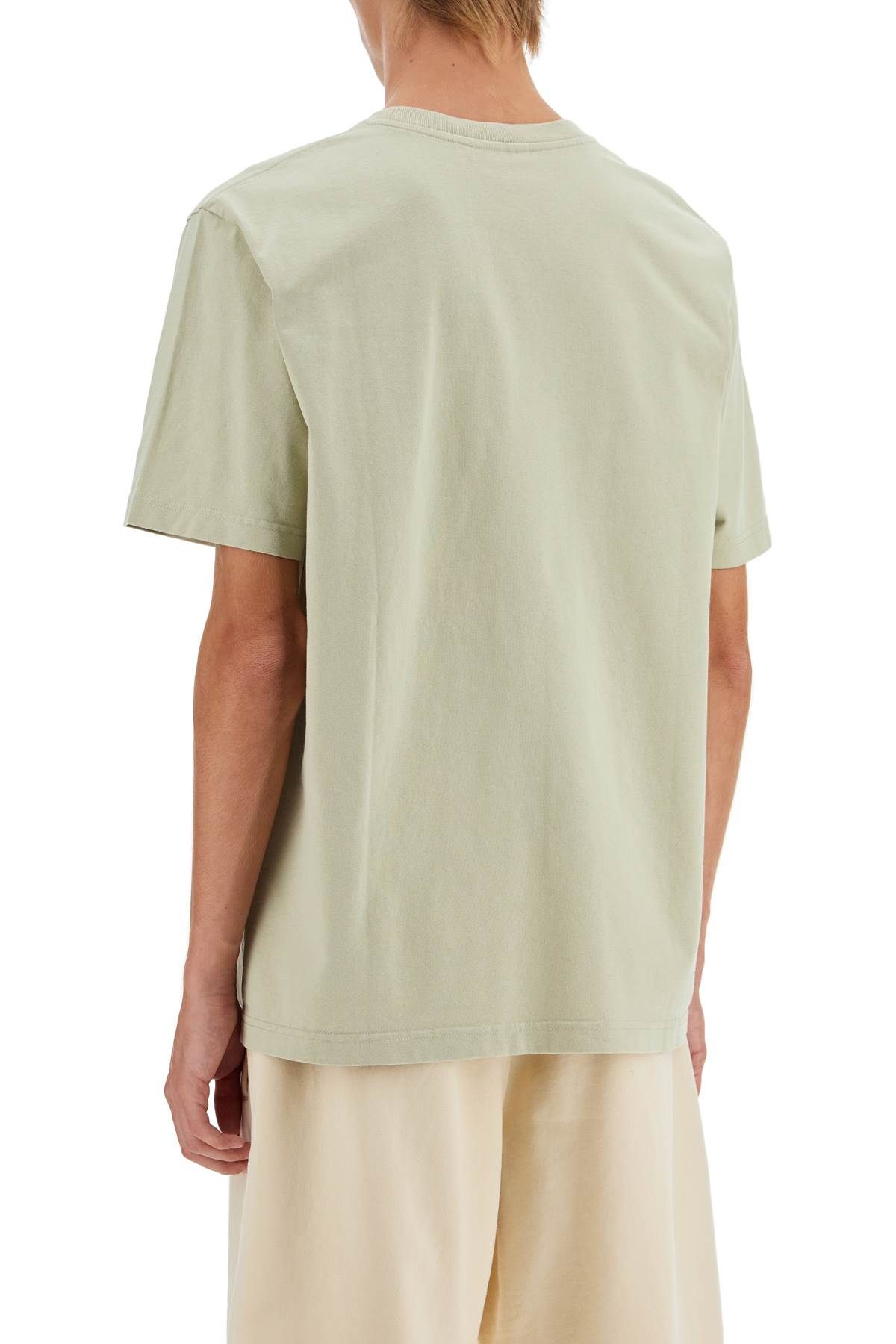 Shop Maison Kitsuné Bold Fox Head T-shirt In Khaki