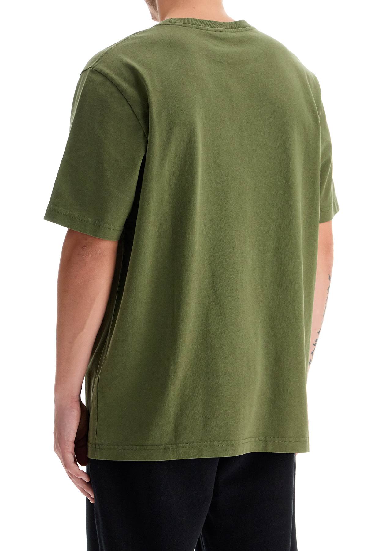 Shop Maison Kitsuné Bold Fox Head T-shirt In Khaki