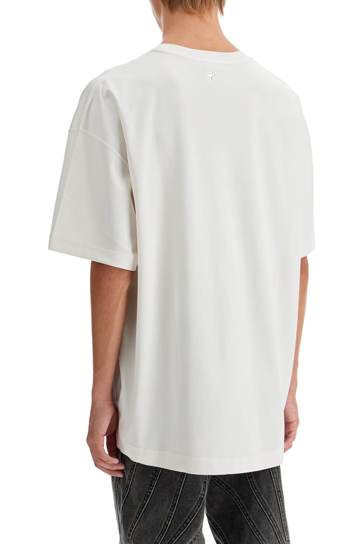 Shop Mugler 'oversized T-shirt In White