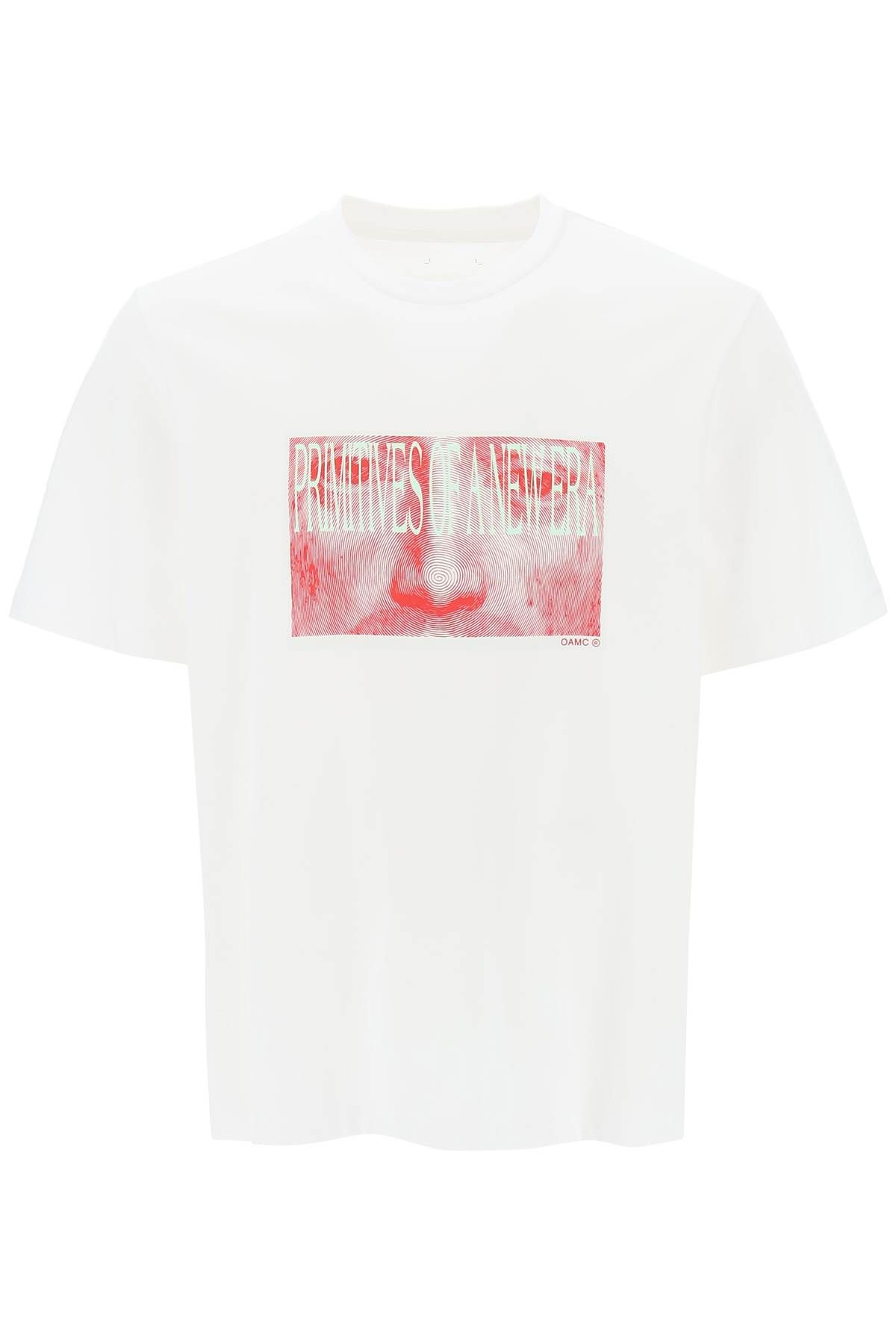 Shop Oamc 'albrecht' T-shirt With Print In White