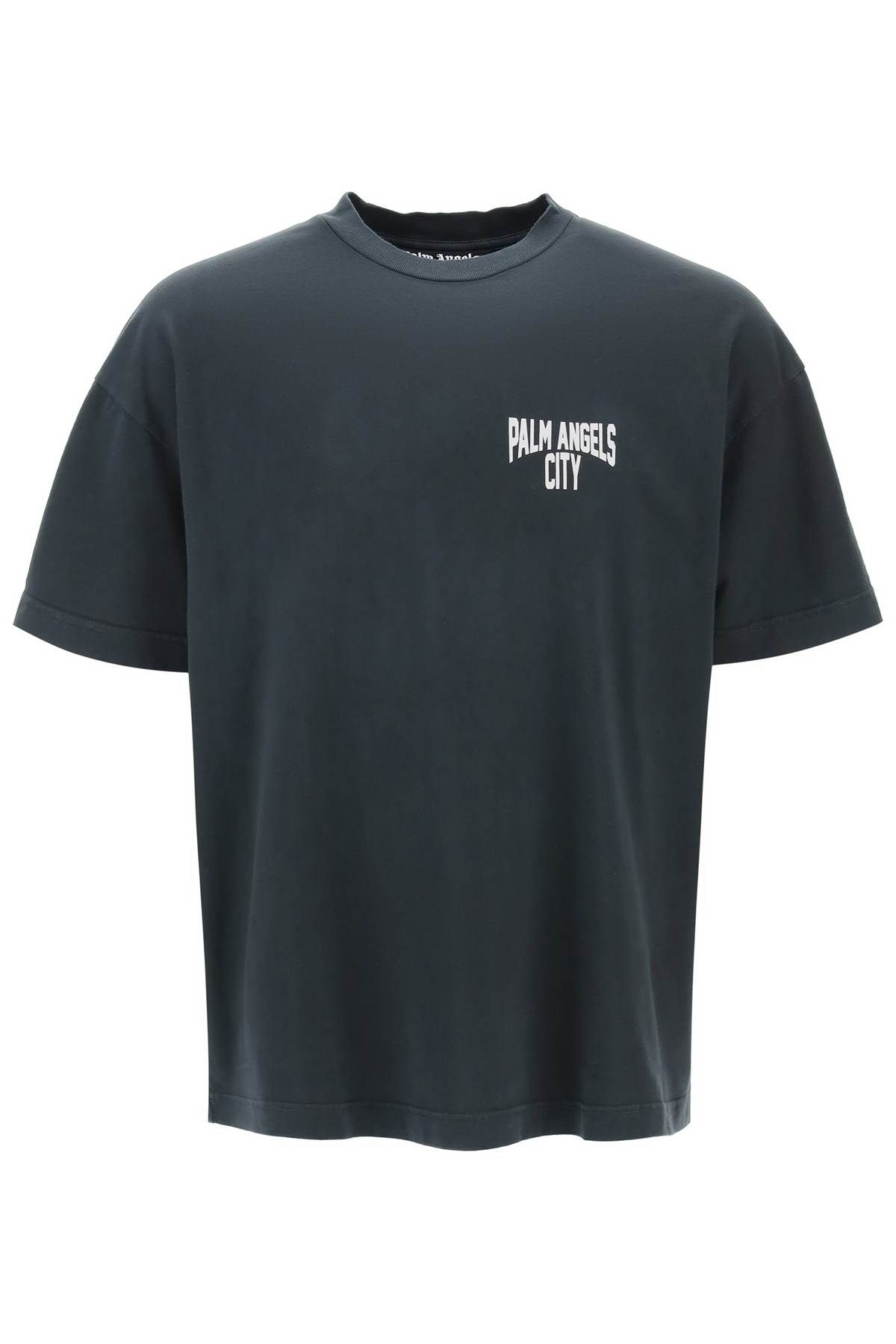 Shop Palm Angels City Pa T-shirt In Grey