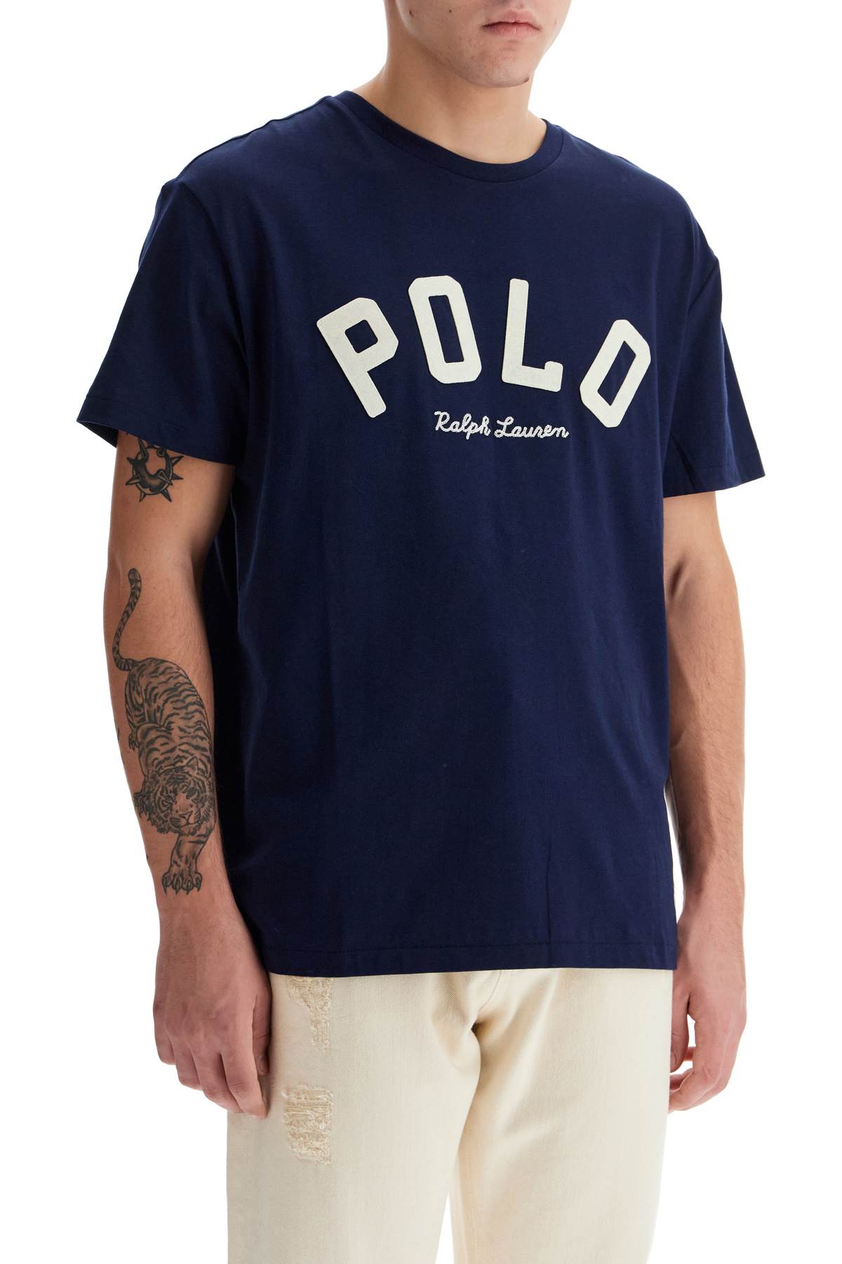 Shop Polo Ralph Lauren Classic Fit Logo T-shirt In Blue