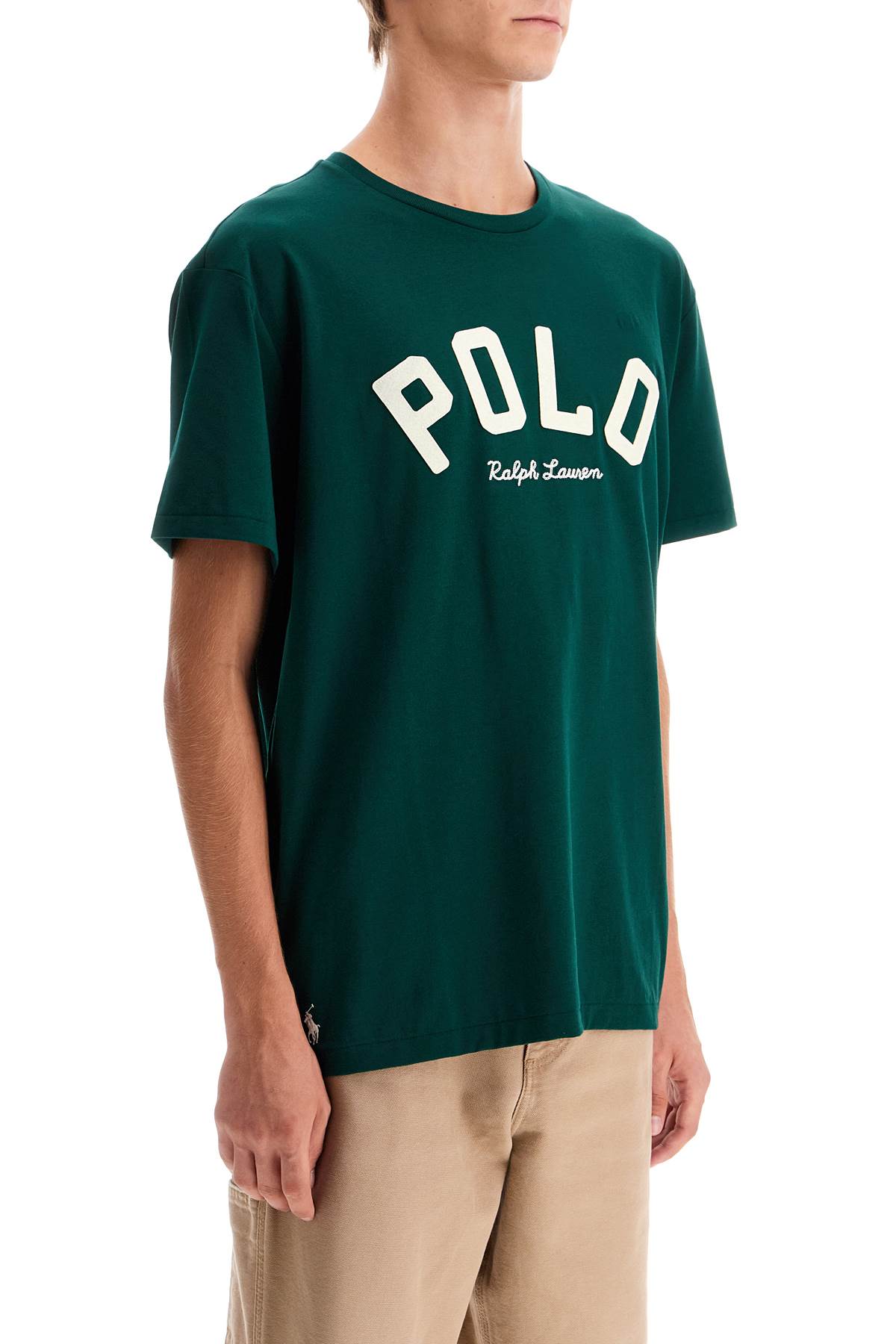 Shop Polo Ralph Lauren Classic Fit Logo T-shirt In Green