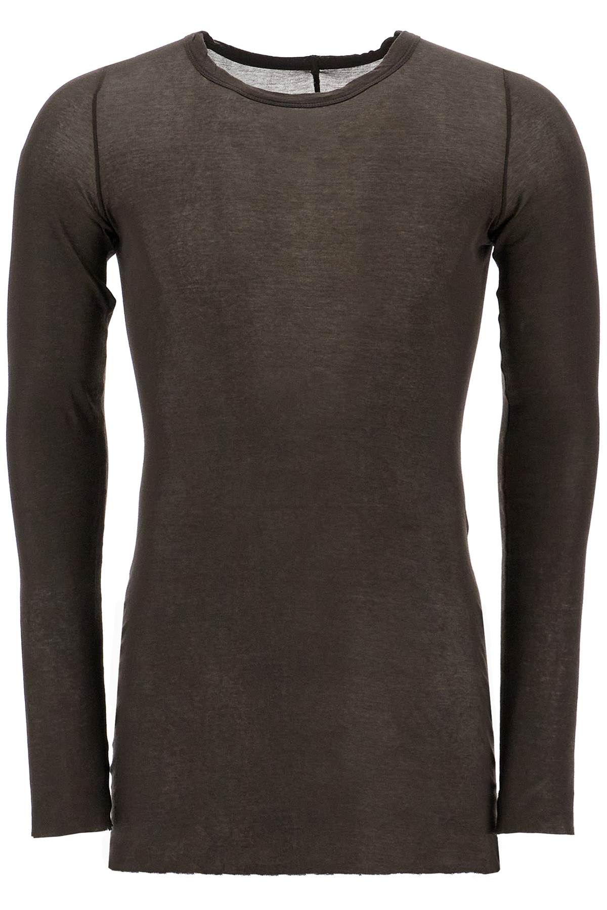 Shop Rick Owens "basic Long Sleeve T-shirt For In Grey