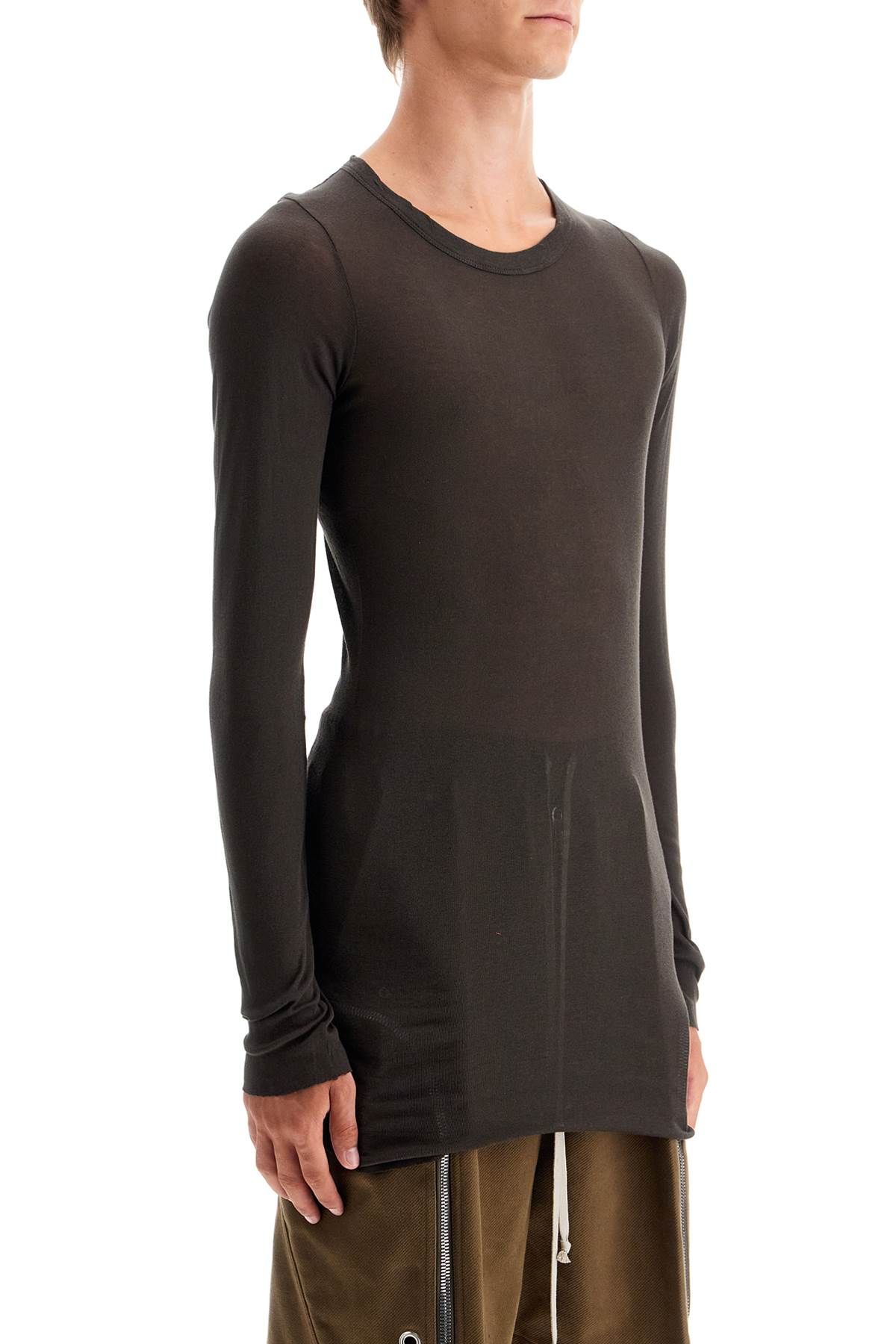 Shop Rick Owens "basic Long Sleeve T-shirt For In Grey