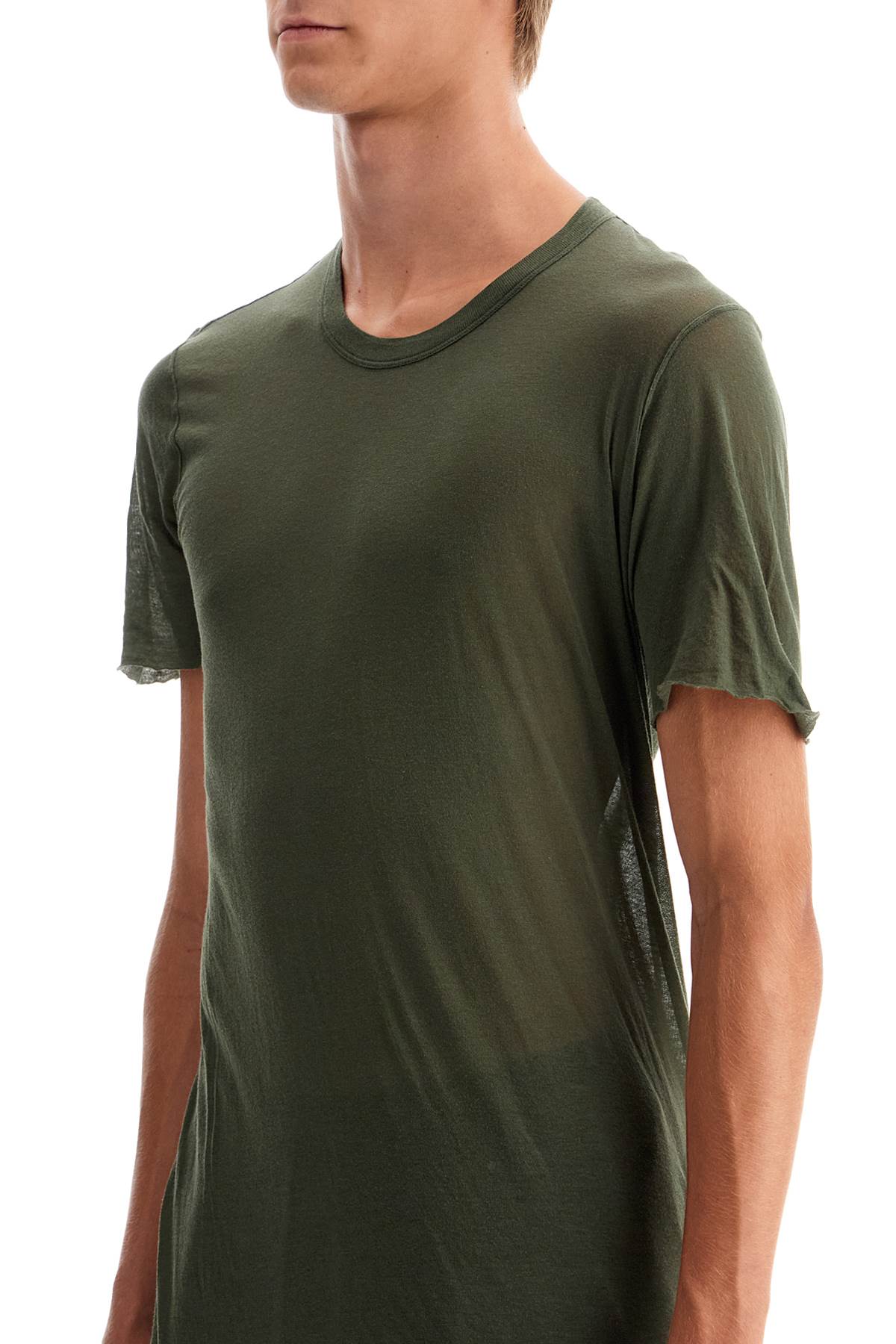 Shop Rick Owens Basic T-shirt In Green