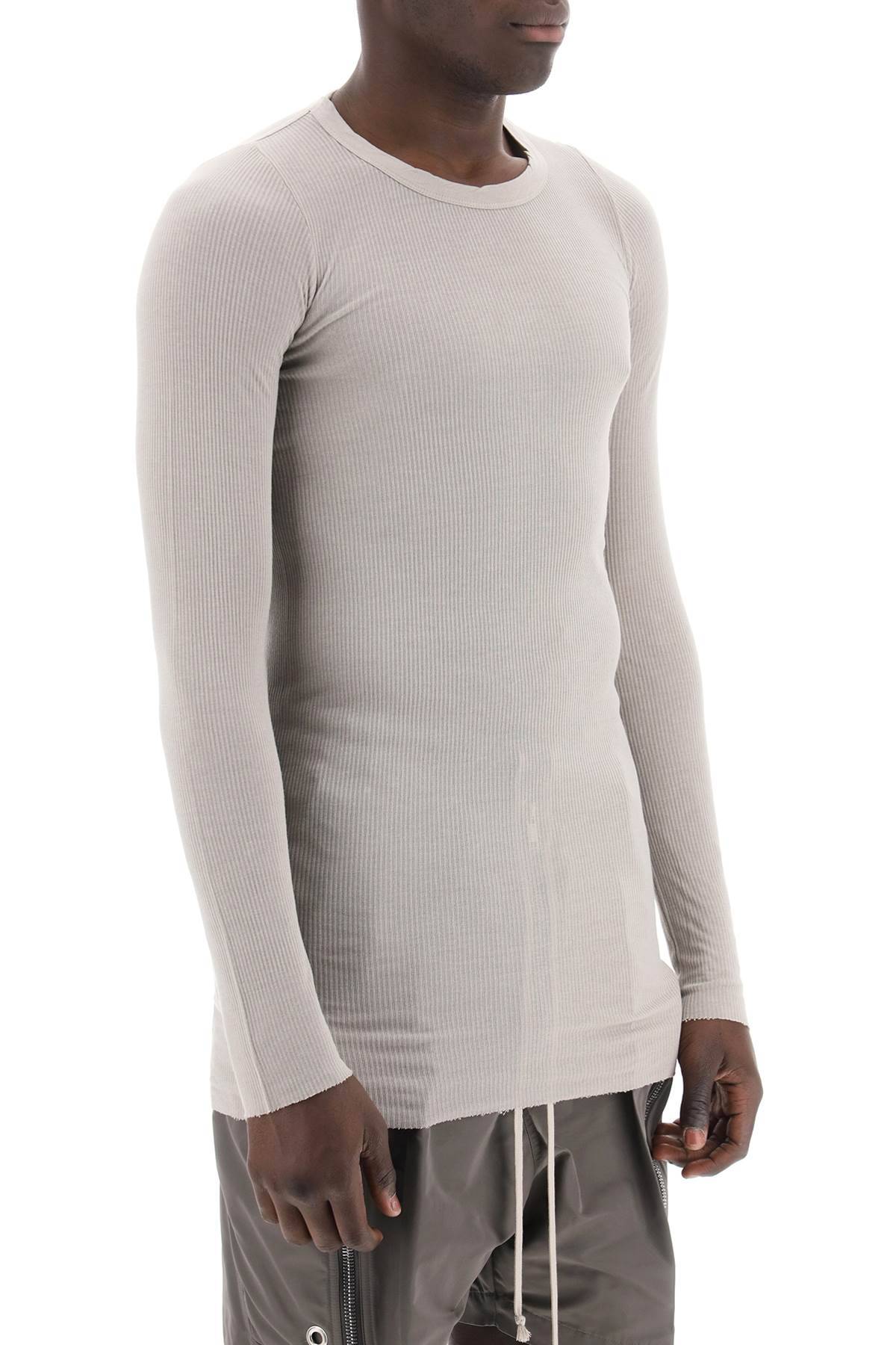 Shop Rick Owens Long-sleeved T-shirt In Grey