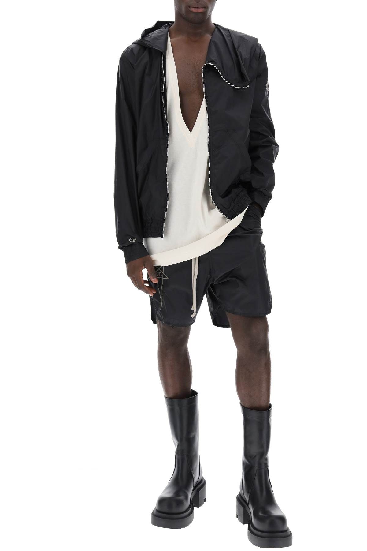 Shop Rick Owens "organic Cotton Jersey Top By  X Champion In Dylan In Neutro