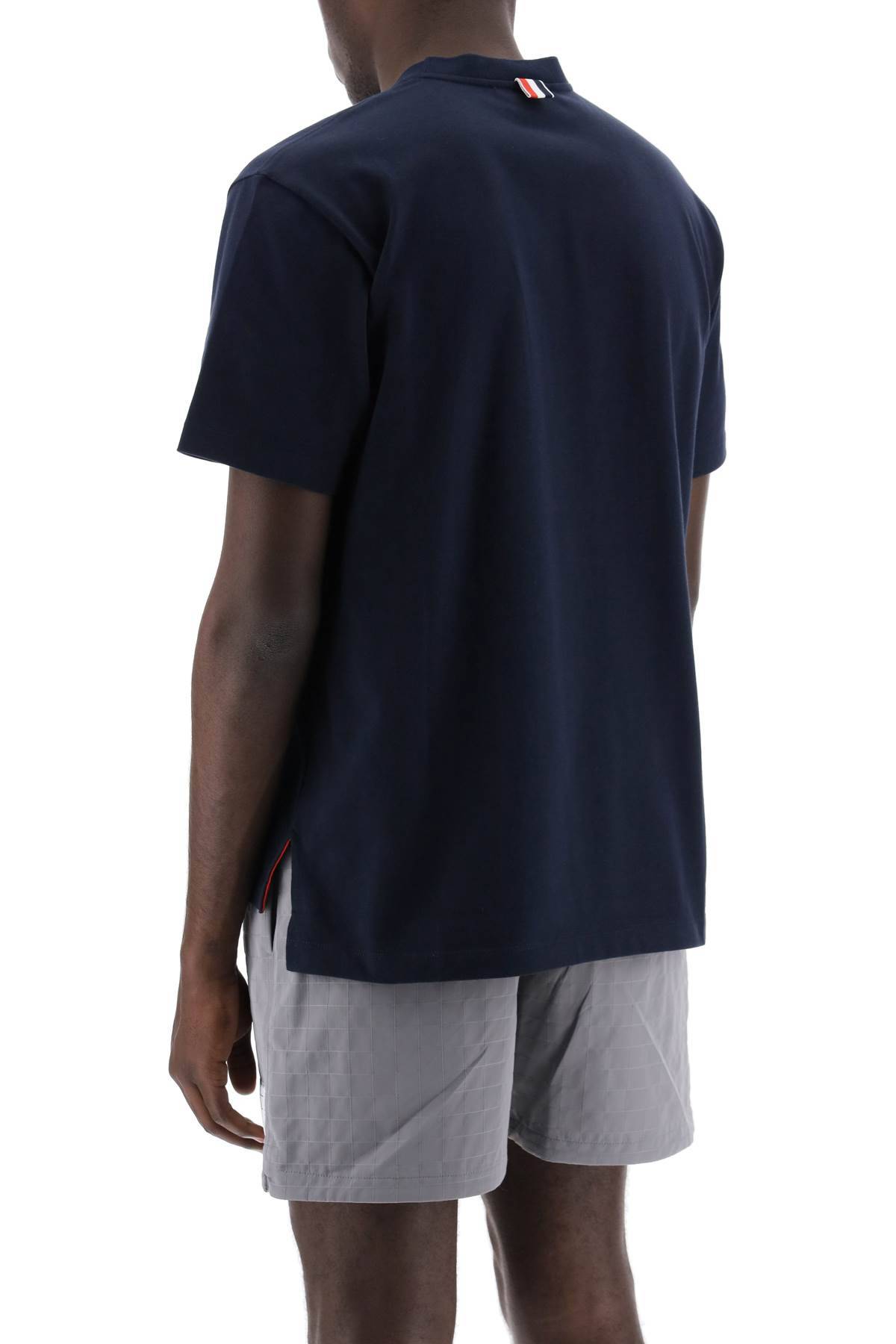 Shop Thom Browne Hector Patch T-shirt With In Blue
