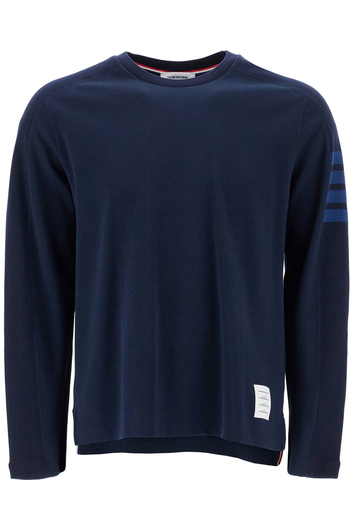 Shop Thom Browne Long-sleeved 4-bar In Blue