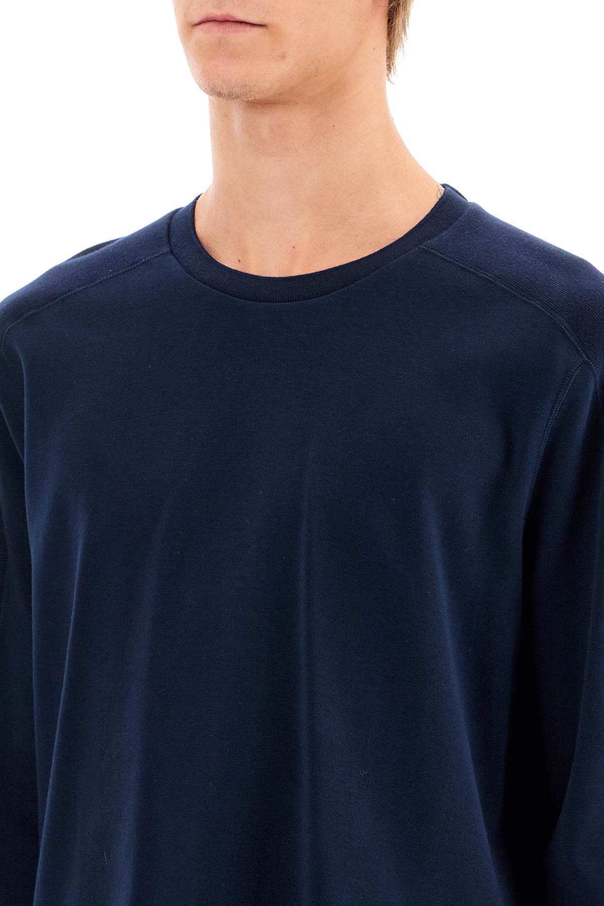 Shop Thom Browne Long-sleeved 4-bar In Blue