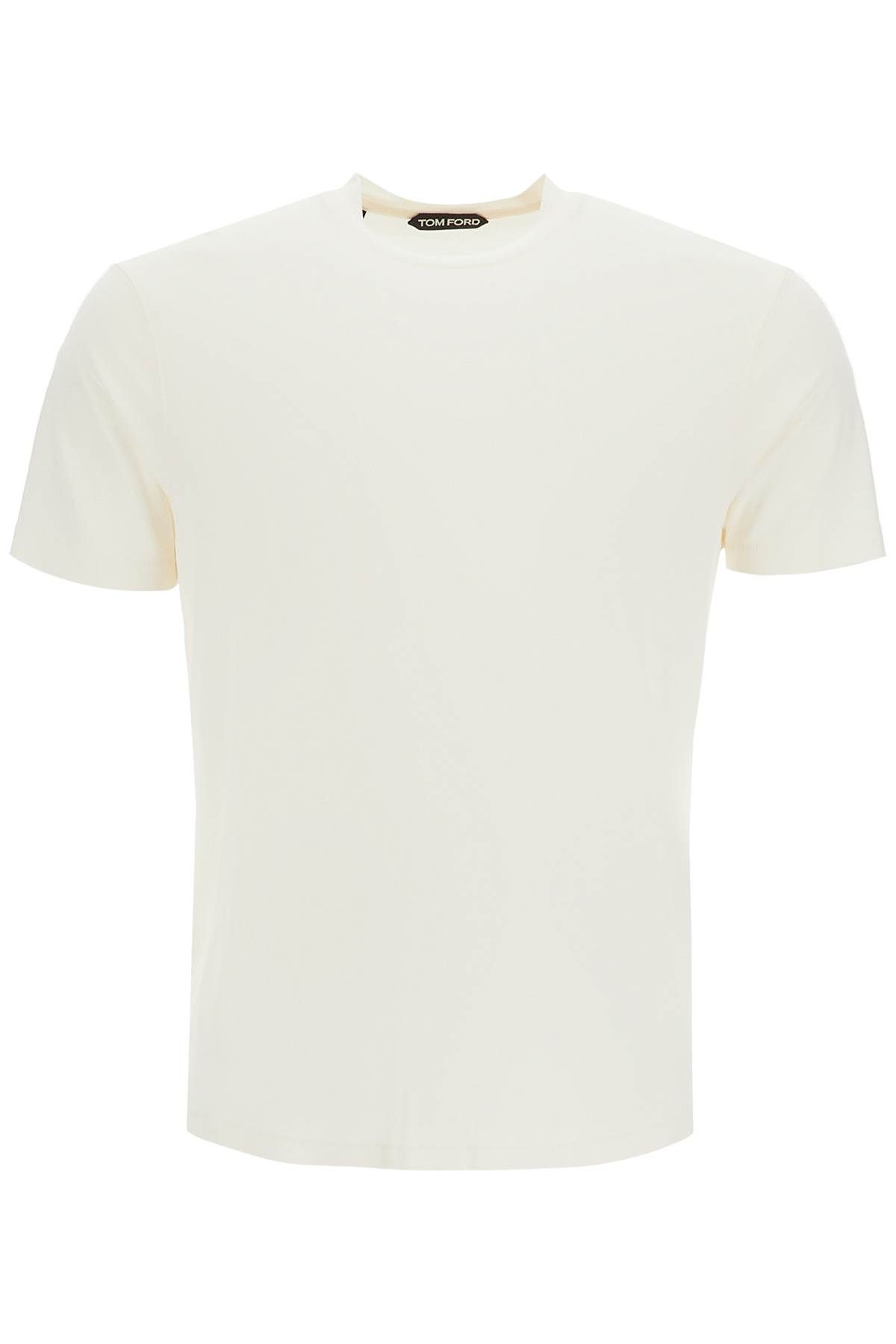 Shop Tom Ford Cottono And Lyocell T-shirt In White