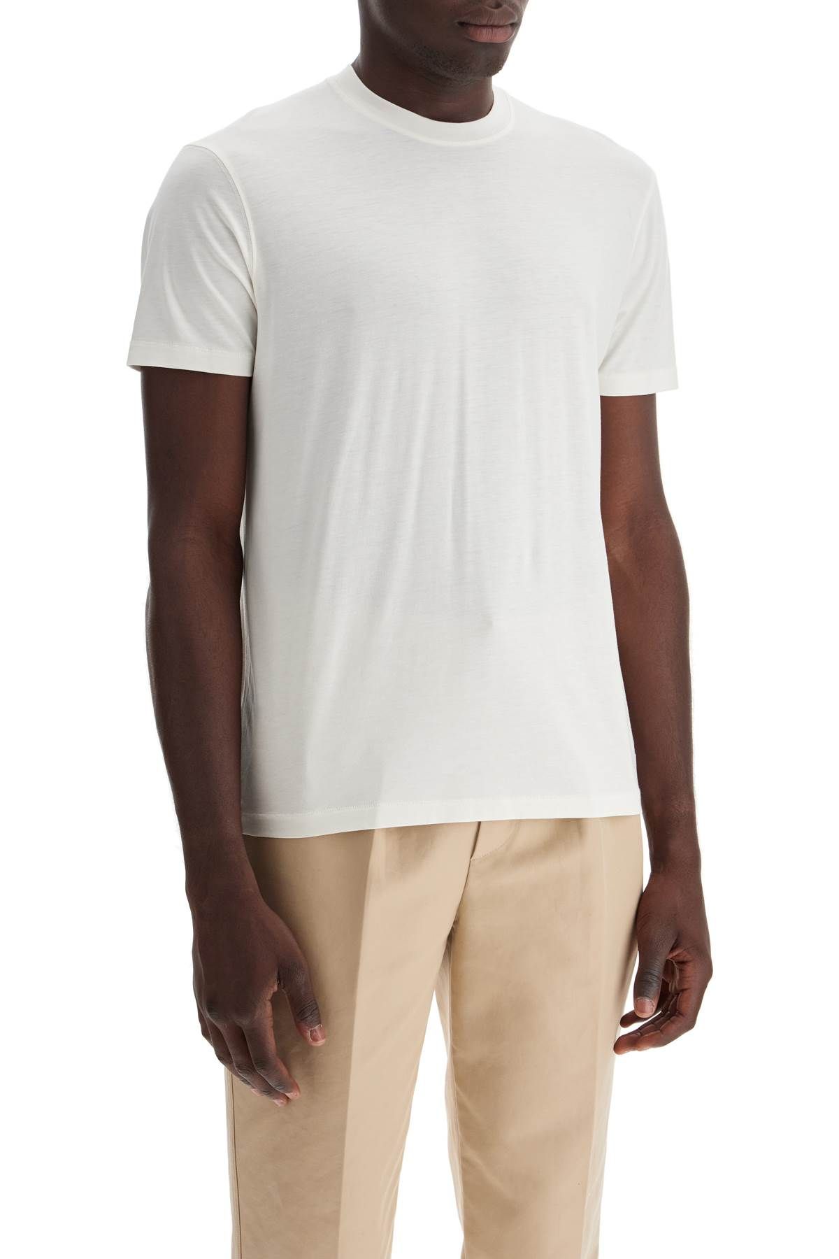 Shop Tom Ford Cottono And Lyocell T-shirt In White