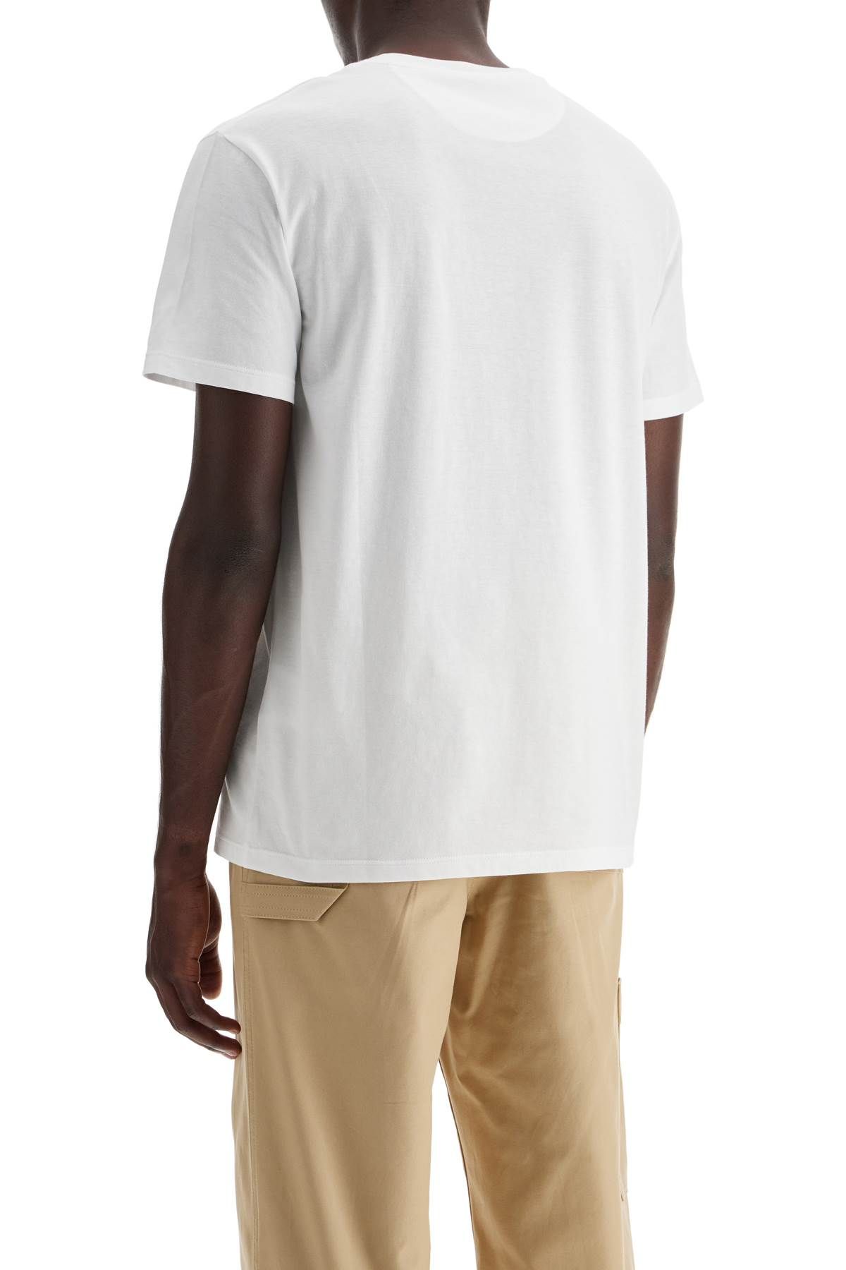 Shop Valentino T-shirt With Vlogo Signature Patch In White